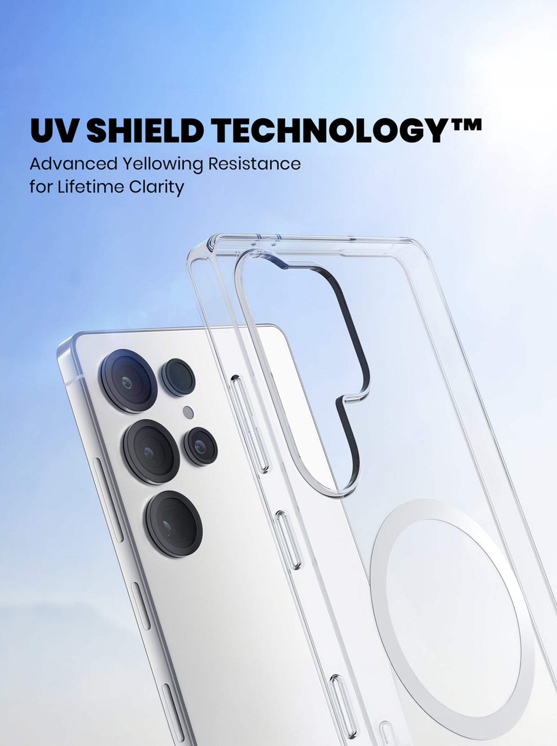 Samsung S25 Ultra | Clear Hard PC Case | Anti-Yellow | MagSafe Compatible