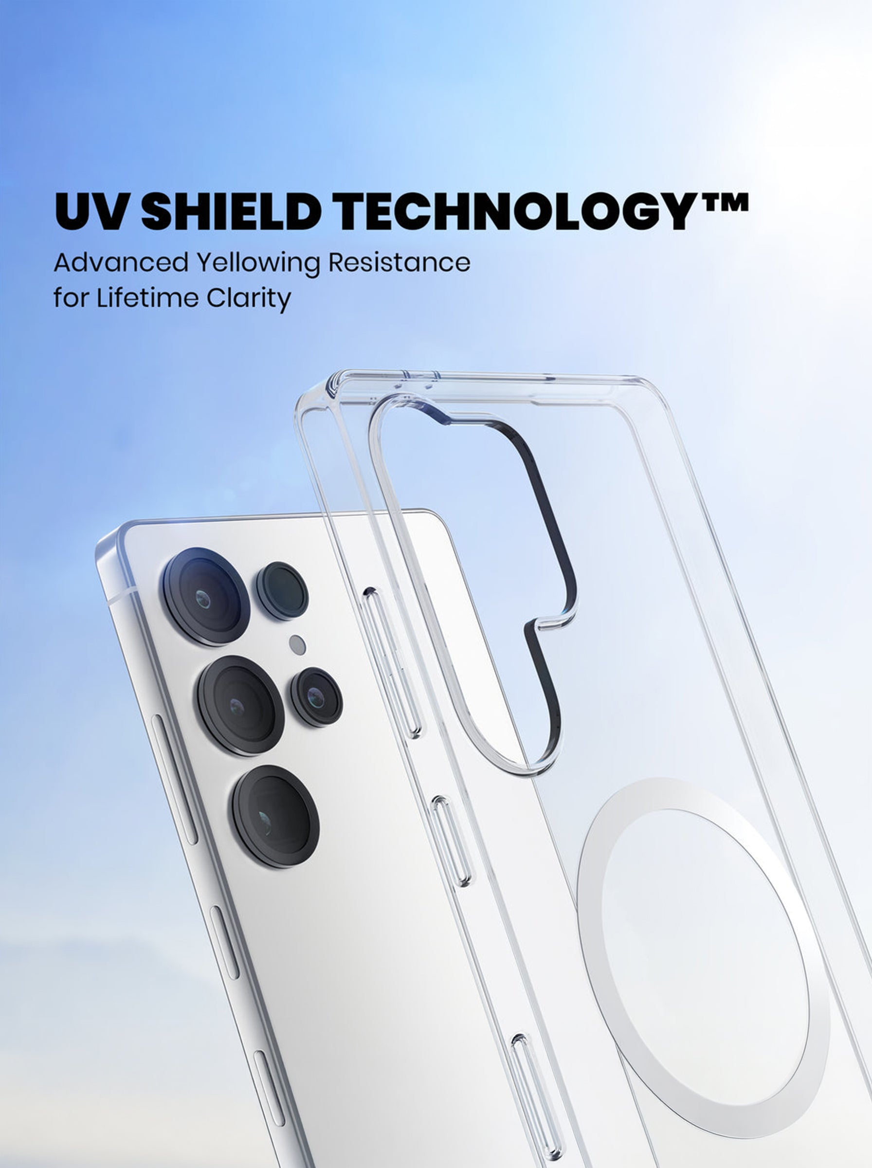 Samsung S24 Ultra | Clear Hard PC Case | Anti-Yellow | MagSafe Compatible