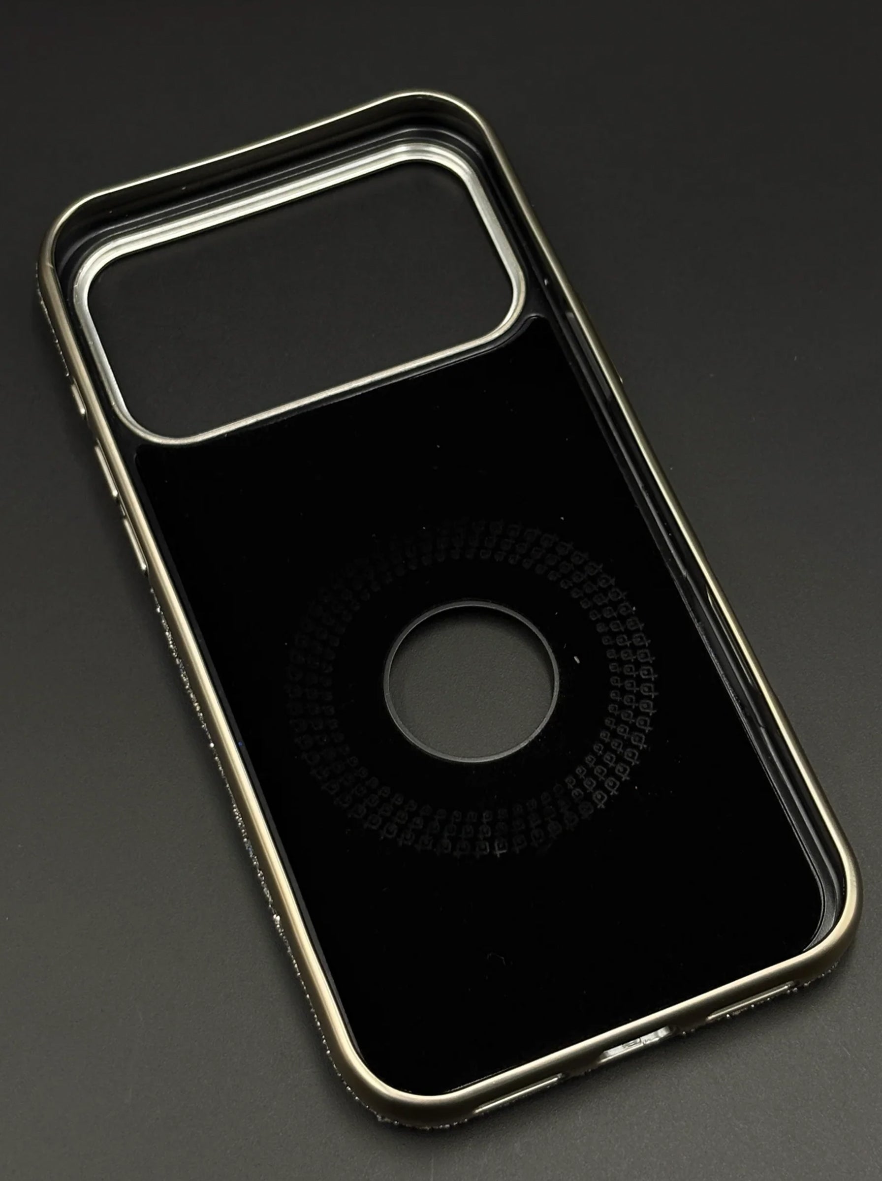 iPhone 17 Pro | JDK Luxury Diamond Feel MagSafe Mobile Case | Silver