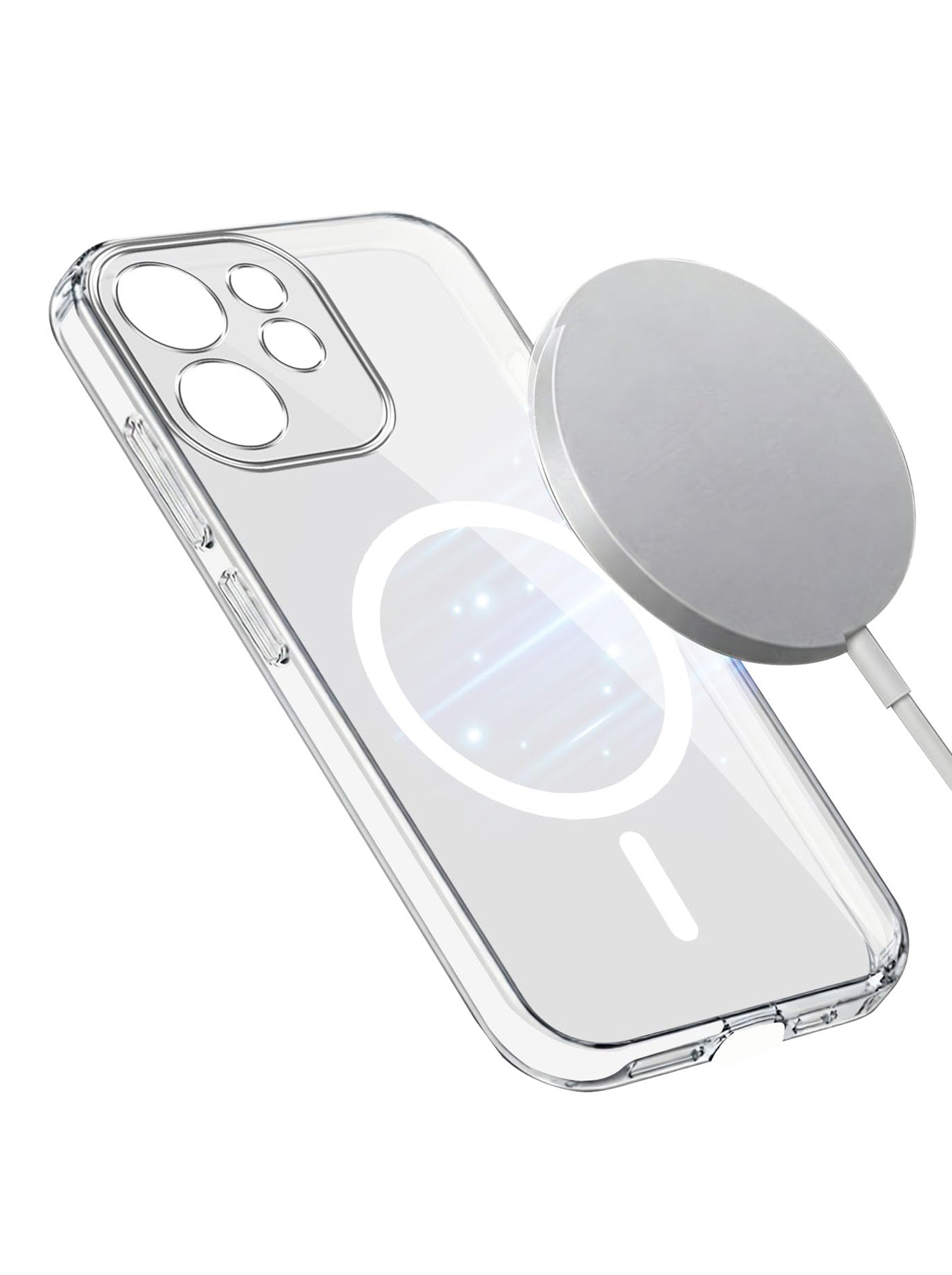 Reno 15C | Anti-Yellow Clear Hard PC Case | MagSafe Compatible