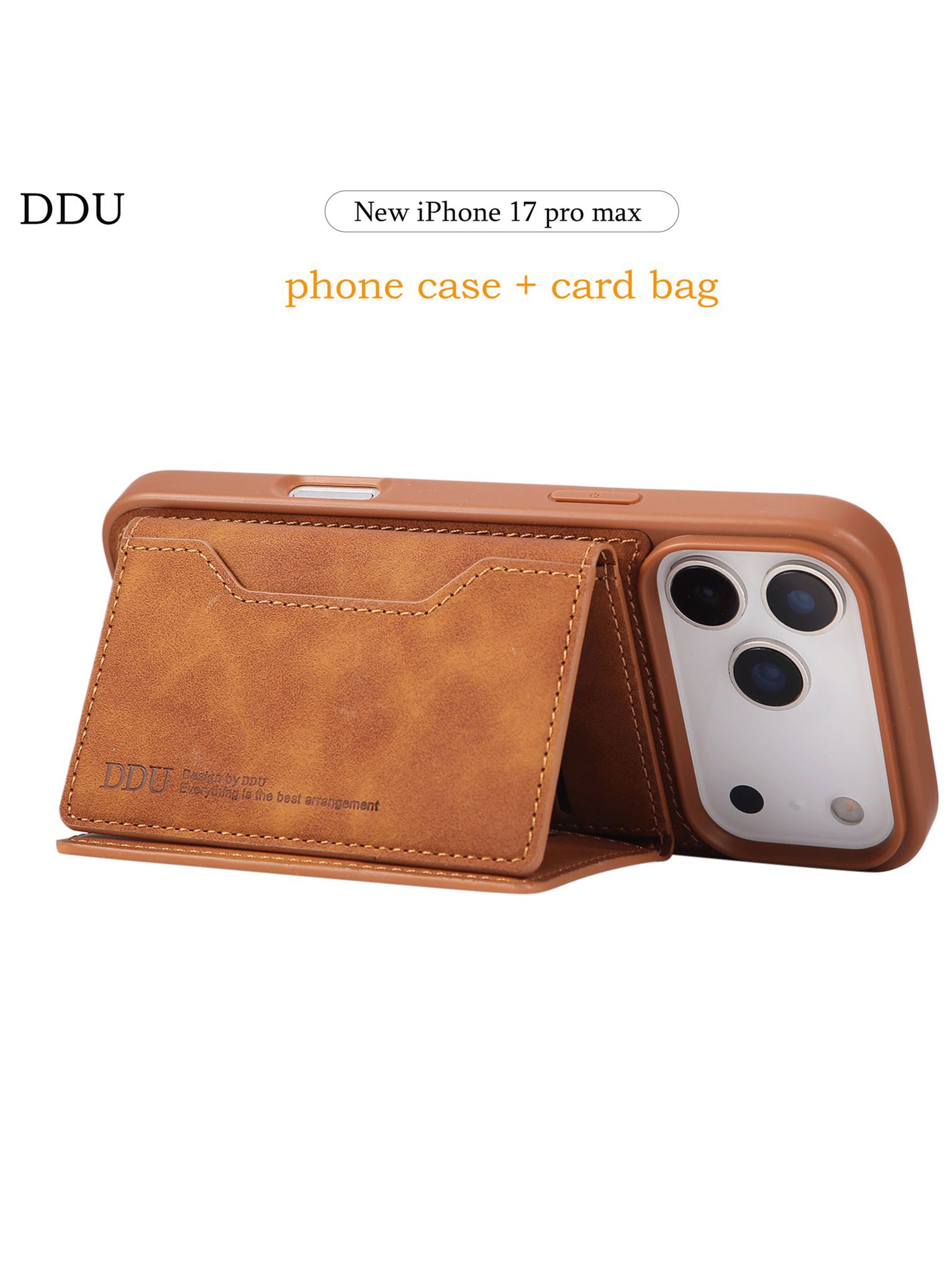 iPhone 17 Pro | DDU Wallet Case | Brown Color
