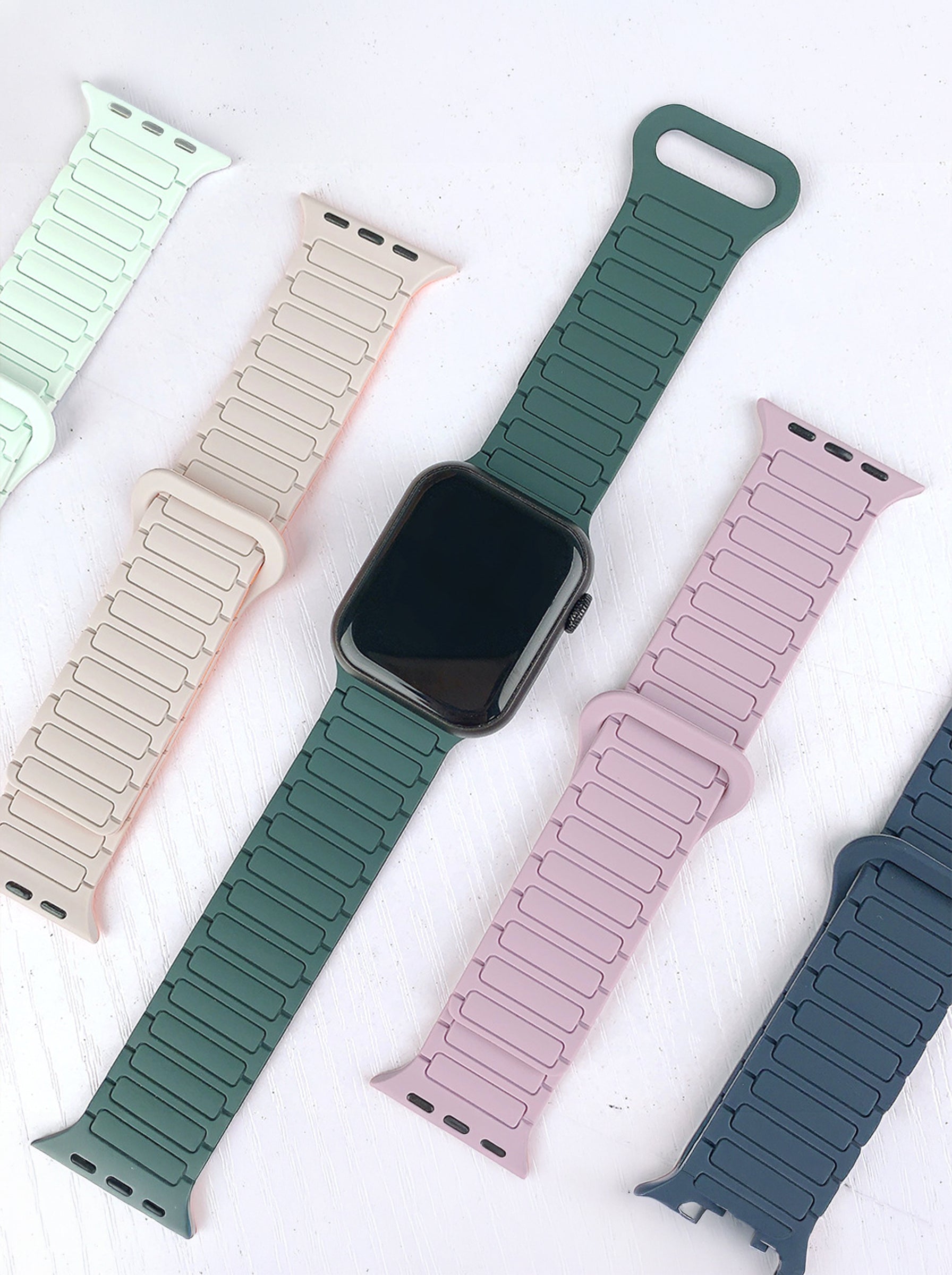 Magnetic Silicone Sport Strap For Apple Watch |49mm / 46mm / 45mm / 44mm / 42mm | Purple