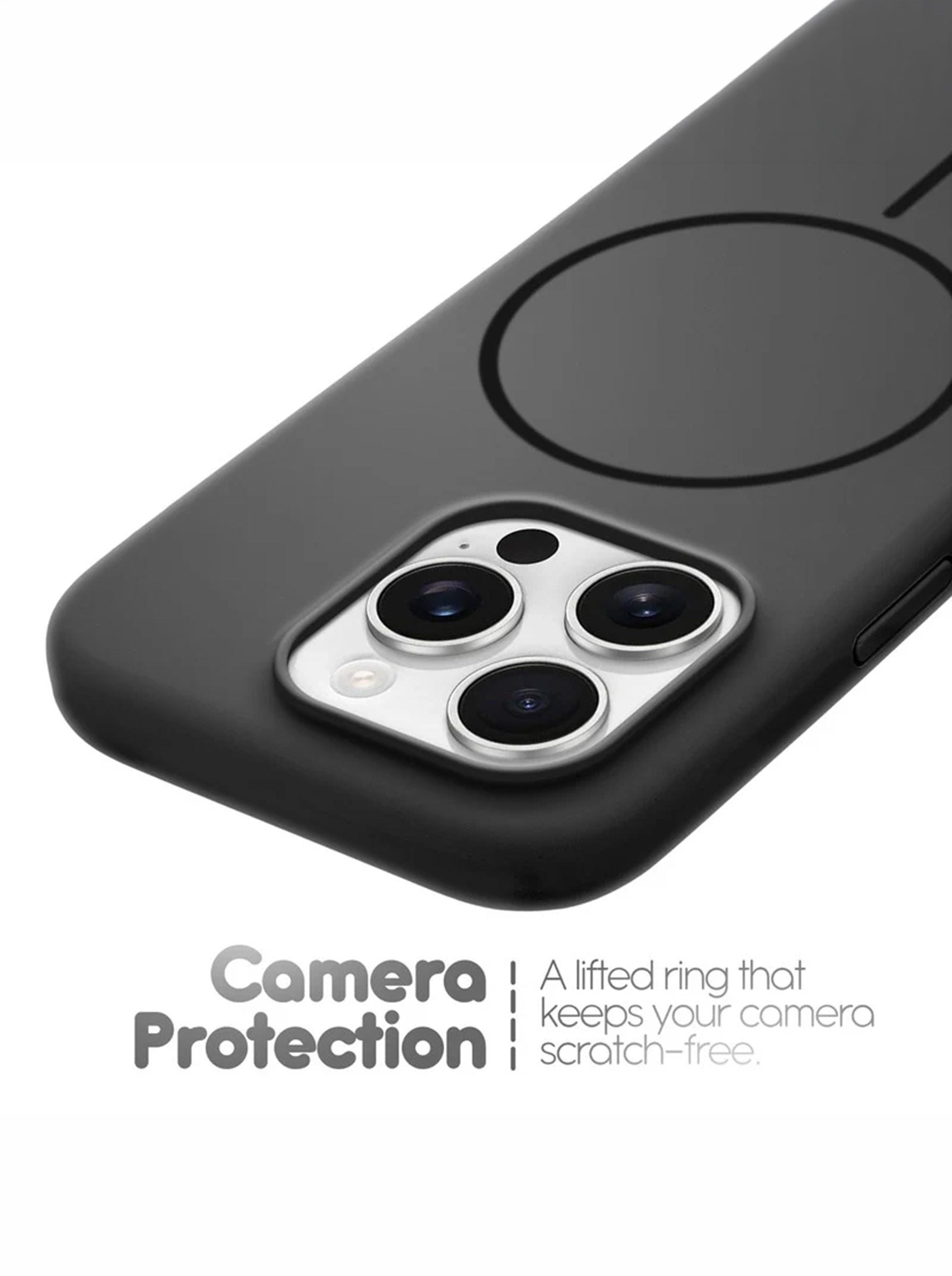 iPhone 16 Pro | Silicone Case With IC Pop-Up | Black
