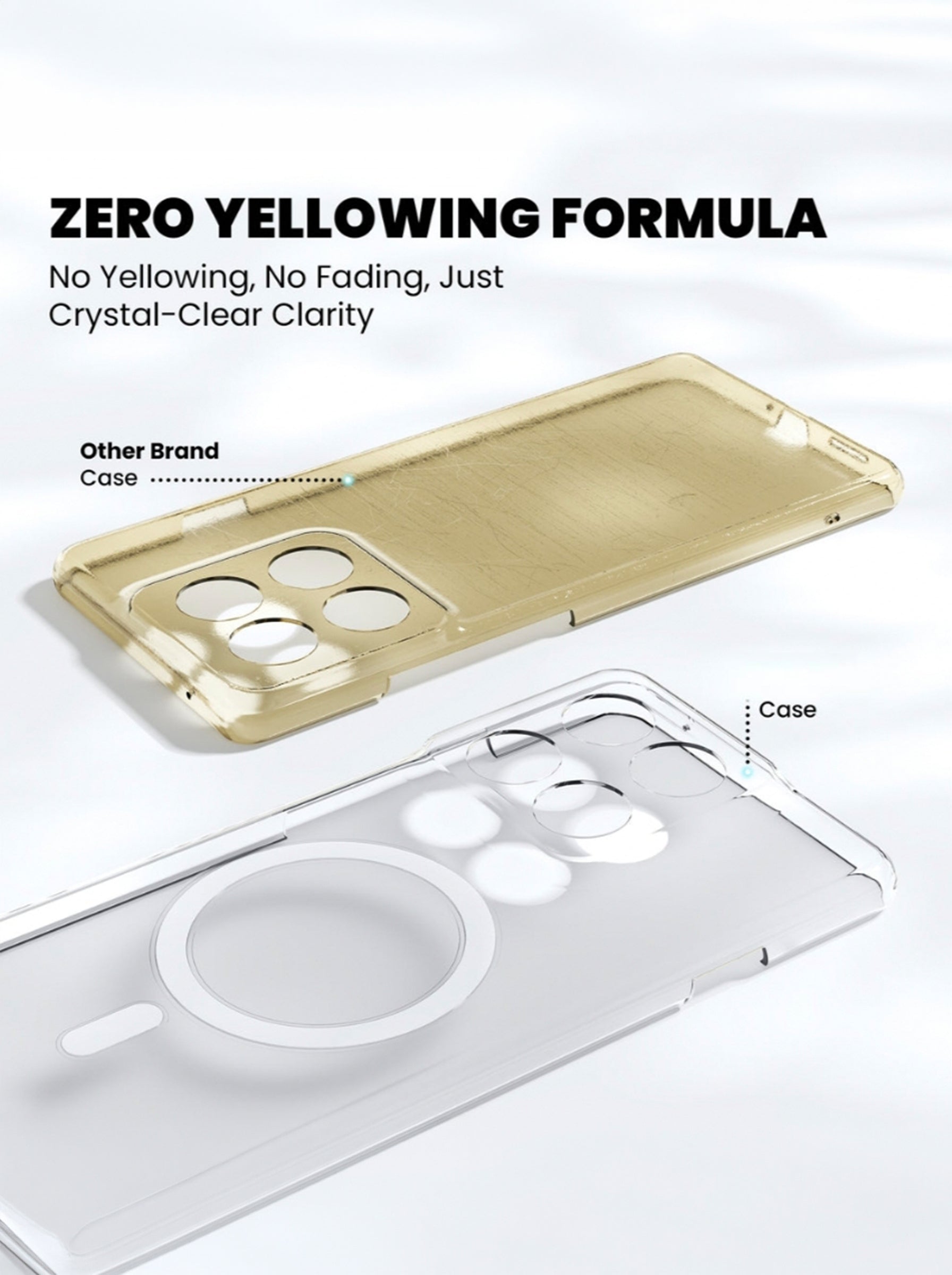 Moto G67 | Clear Hard PC Case | Anti-Yellow | MagSafe Compatible