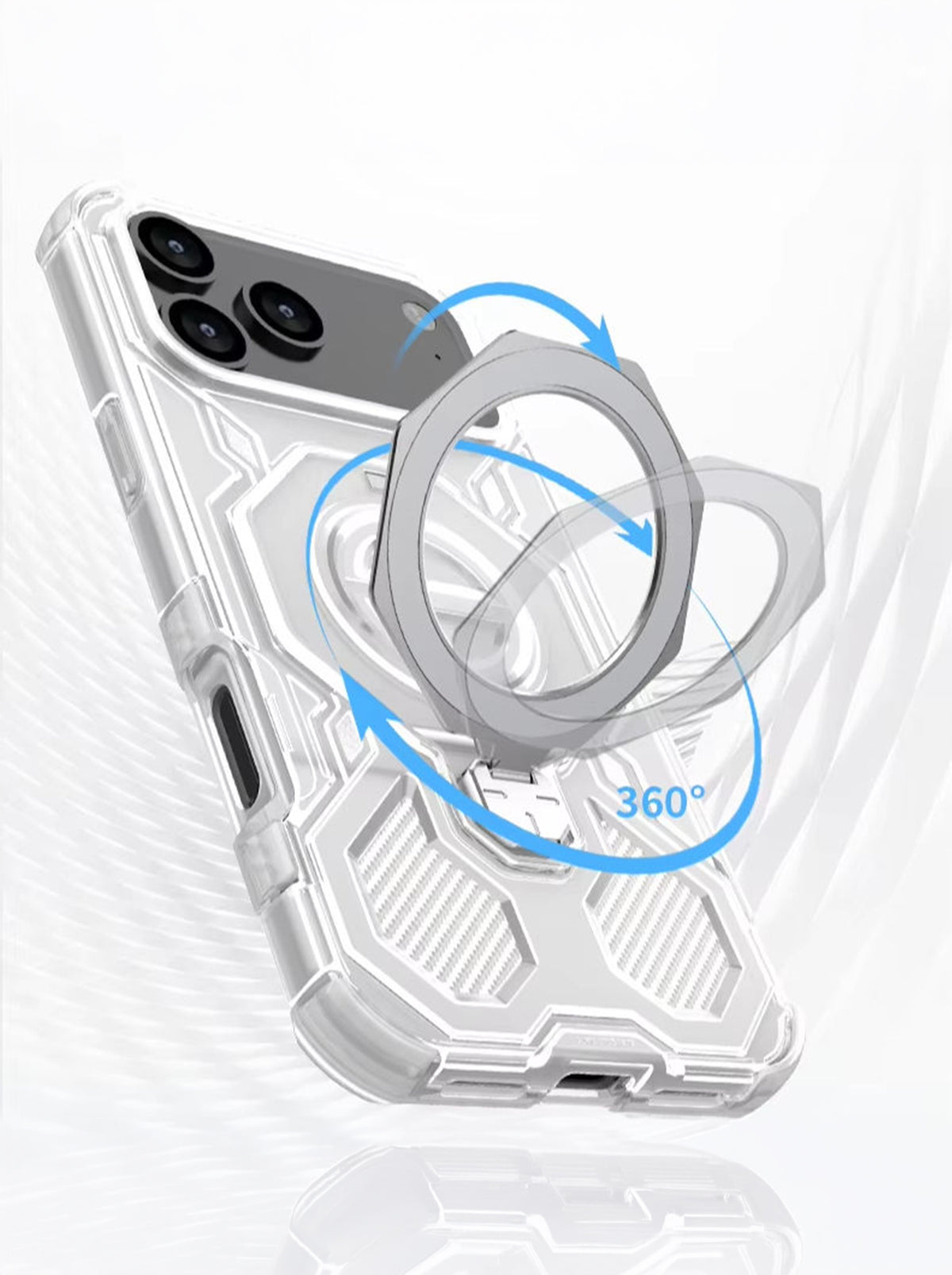 iPhone 17 Pro | High Quality Magnetic Stand | Full Protection | TPU+PC Case