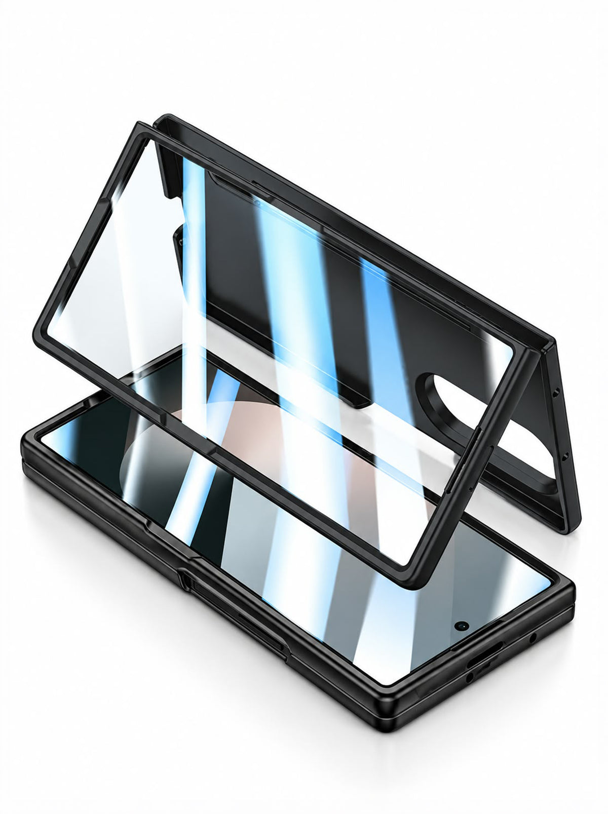 Samsung S Pen Case For Fold 5 | With Styles | Front Glass | Matt Finish | Black