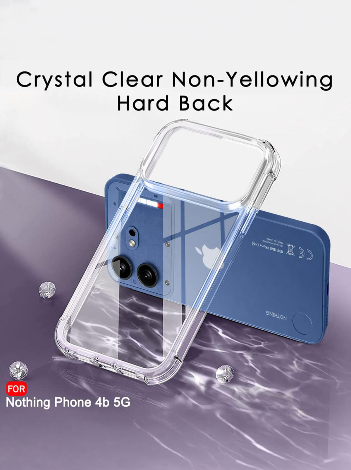 Nothing 4B | PC + TPU | Clear Transparent | 360 Edges Protection | Phone Bumper Case (Transparent)