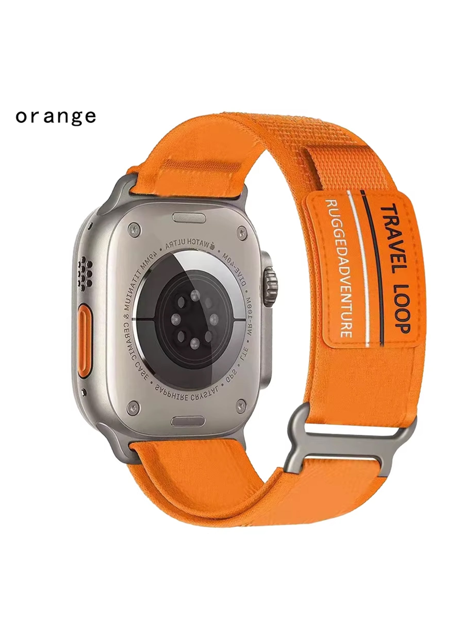 Nylon Braided Watch Band For Apple Watch | 49mm / 46mm / 45mm / 44mm / 42mm | Orange