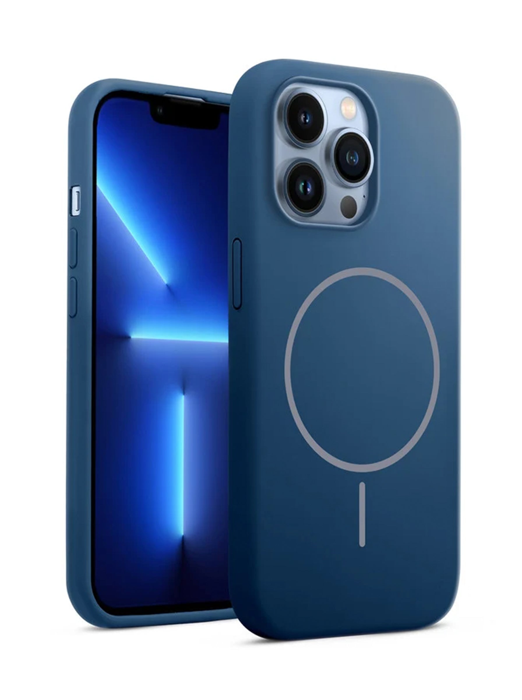 iPhone 16 Pro | Silicone Case With IC Pop-Up | Blue