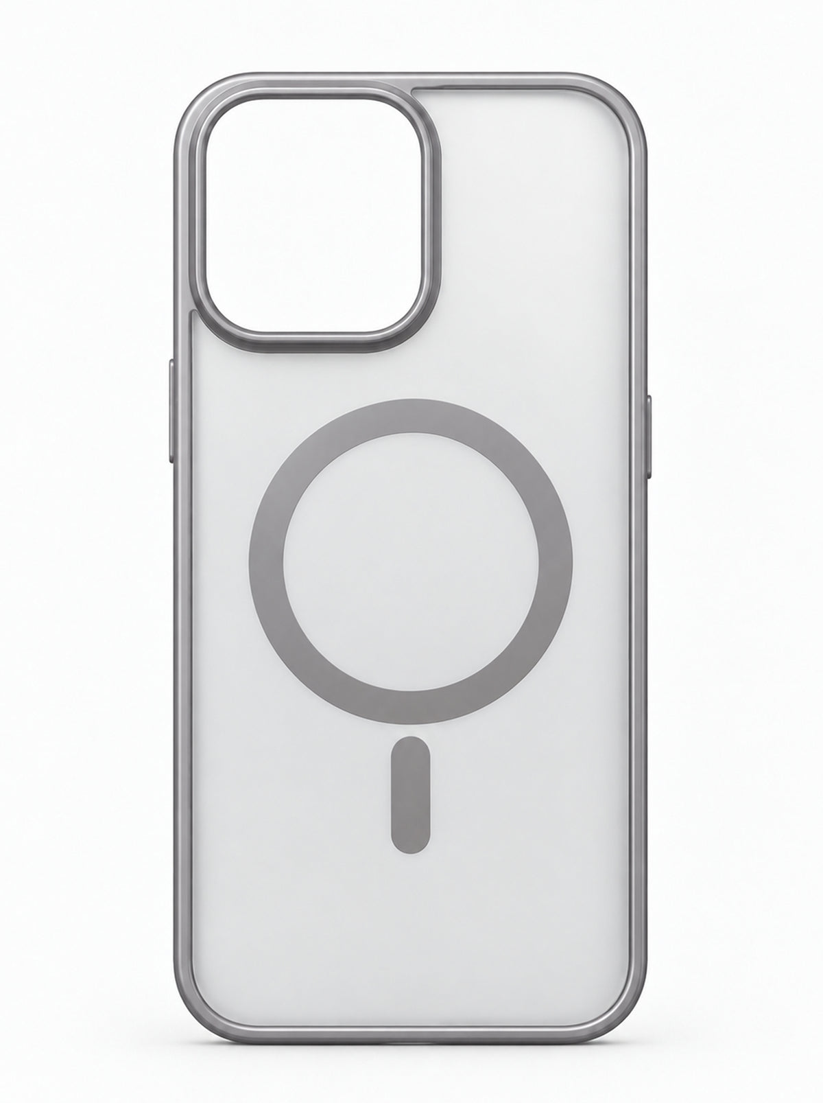 iPhone 15 | Metallic phone case with MagSafe | Gray