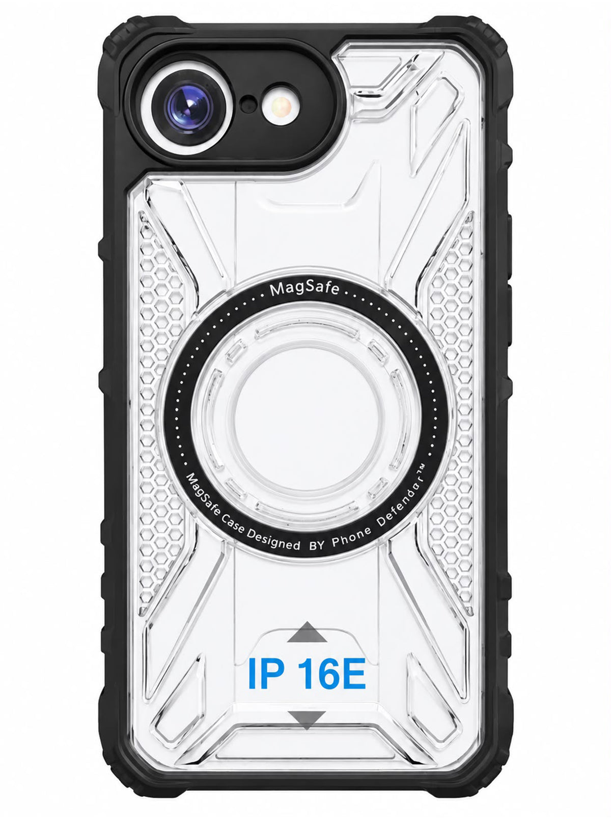 iPhone 16E | Fluted Texture Matte Case with Side Protection Grip | Black