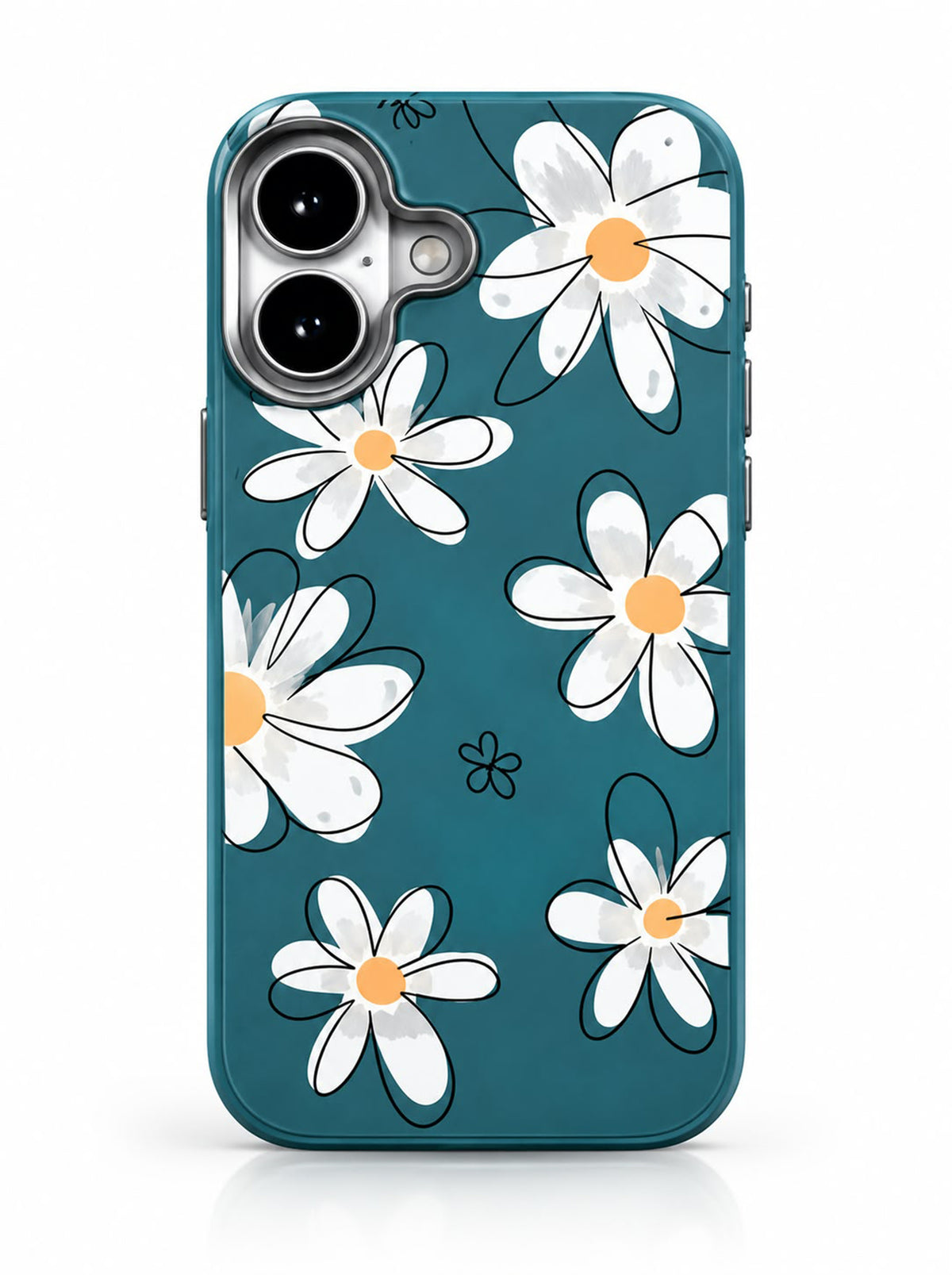 iPhone 16 | Flower Printed Case | Soft TPU | Camera Protection