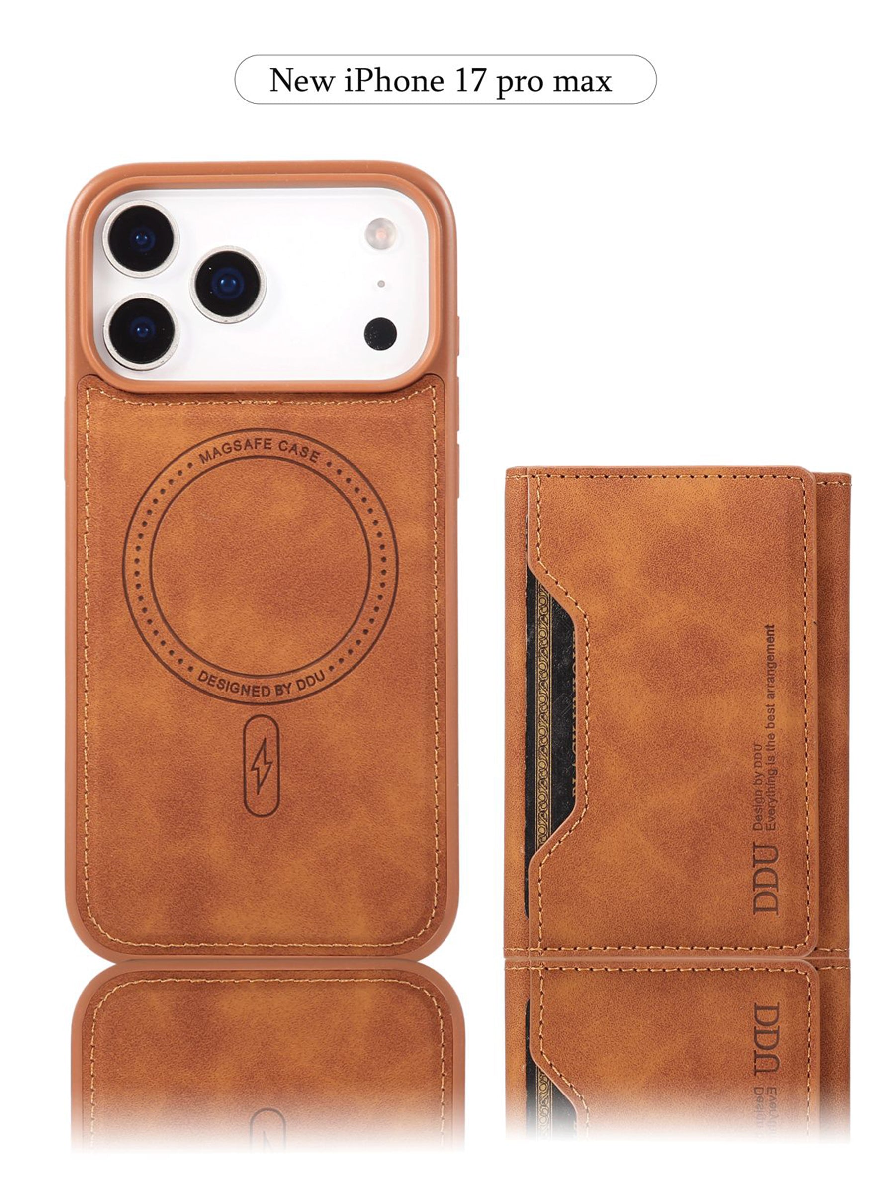 iPhone 17 Pro Max | DDU Wallet Case | Brown Color