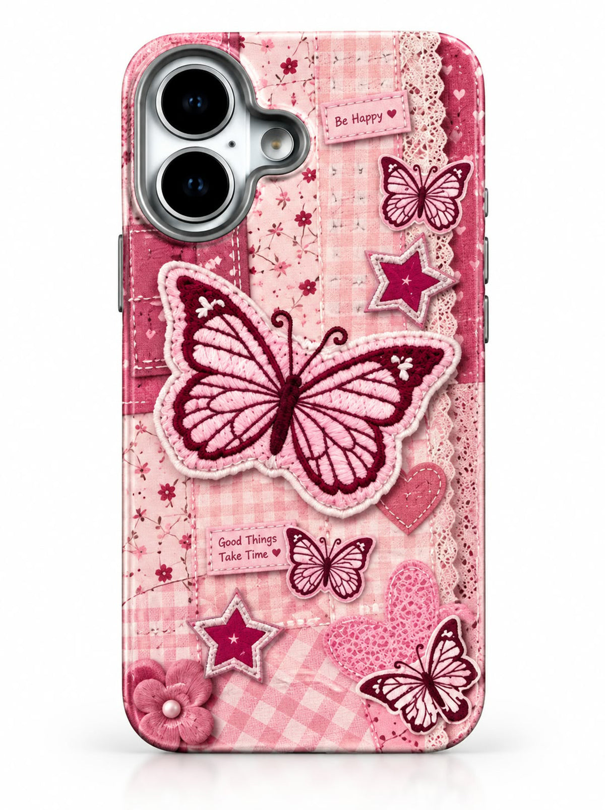 iPhone 16 | Butterfly Printed Case | Soft TPU | Camera Protection