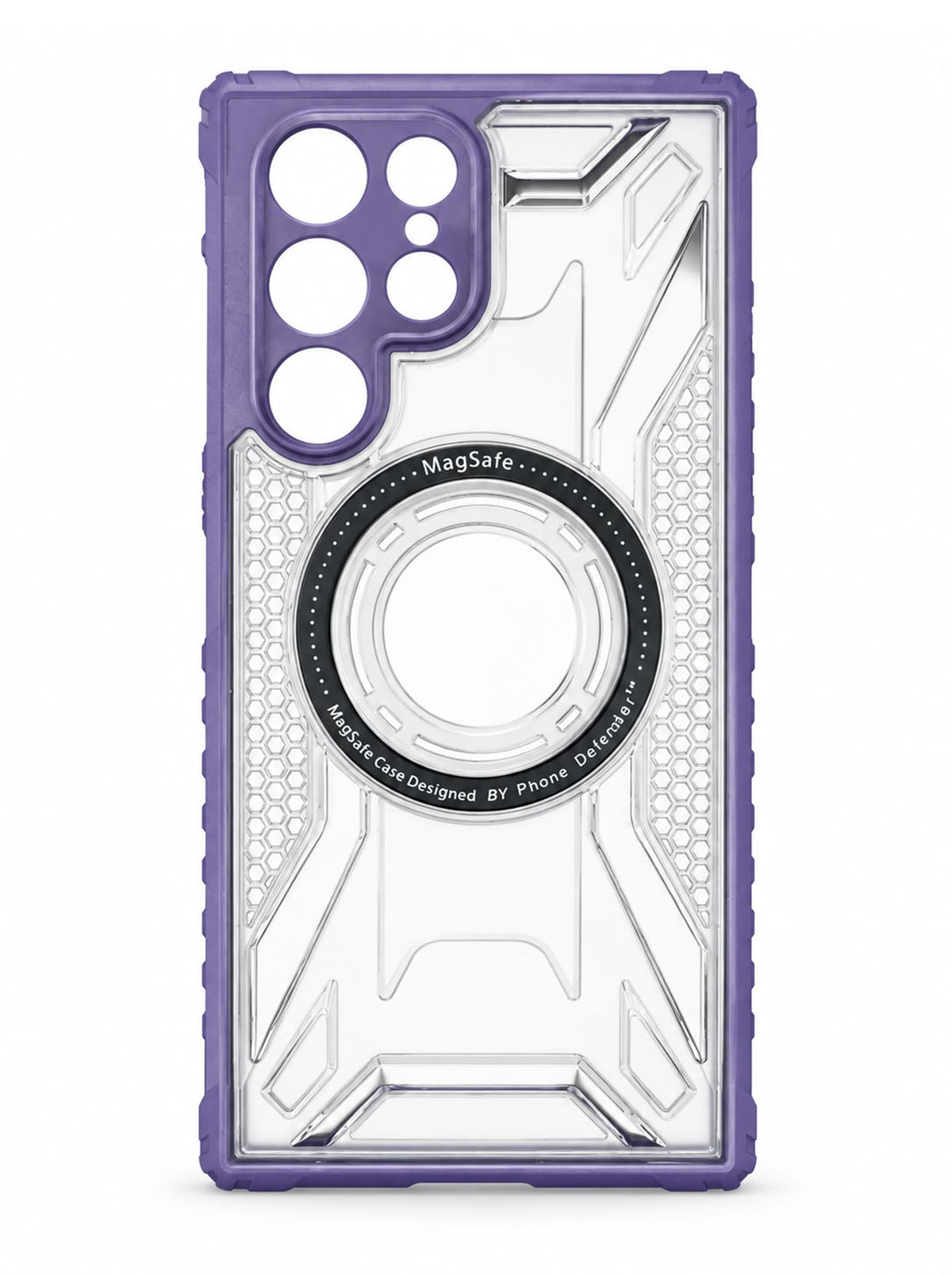 Samsung S22 Ultra | Fluted Texture Matte Case with Side Protection Grip | Purple