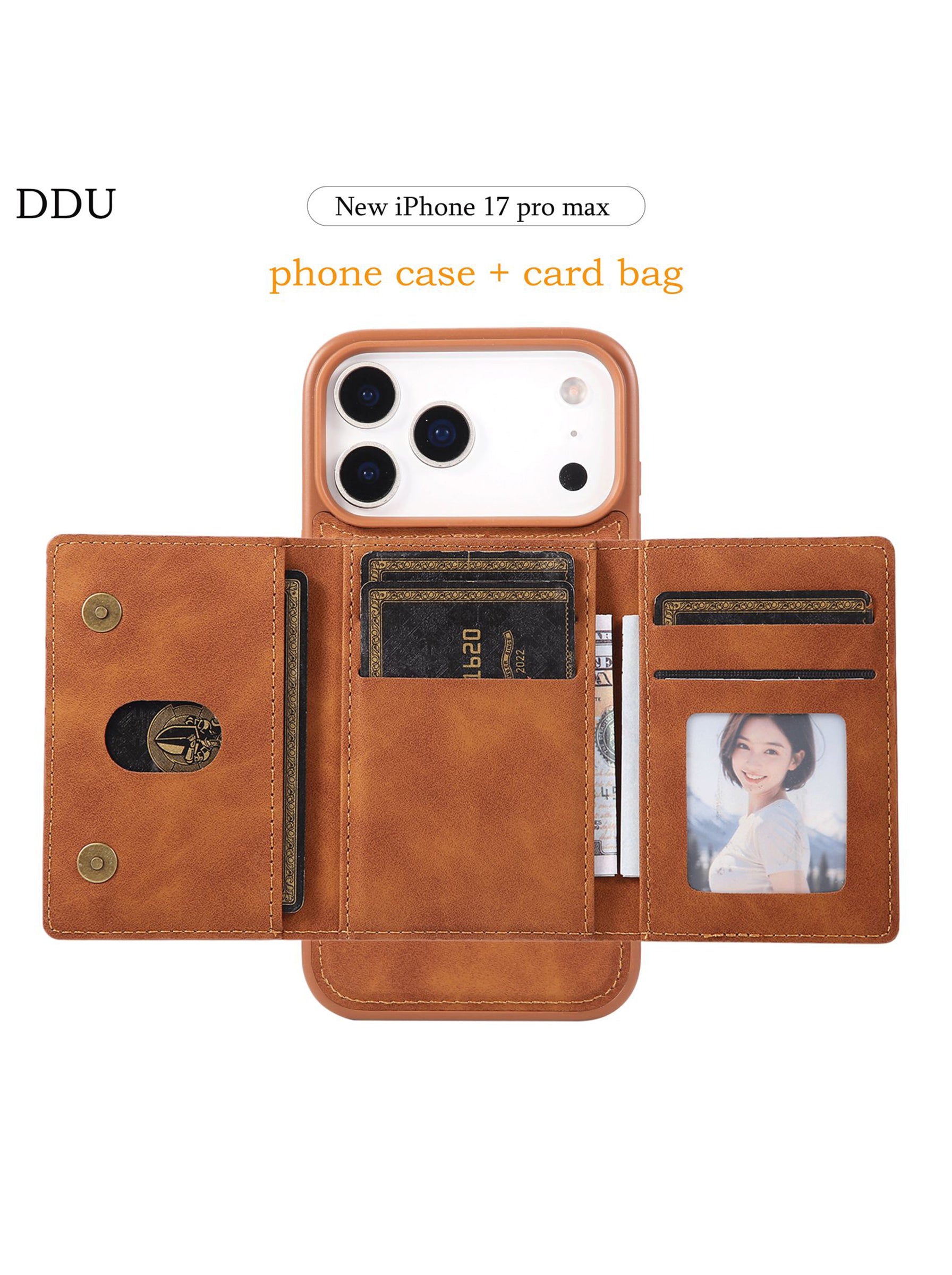 iPhone 17 Pro Max | DDU Wallet Case | Brown Color