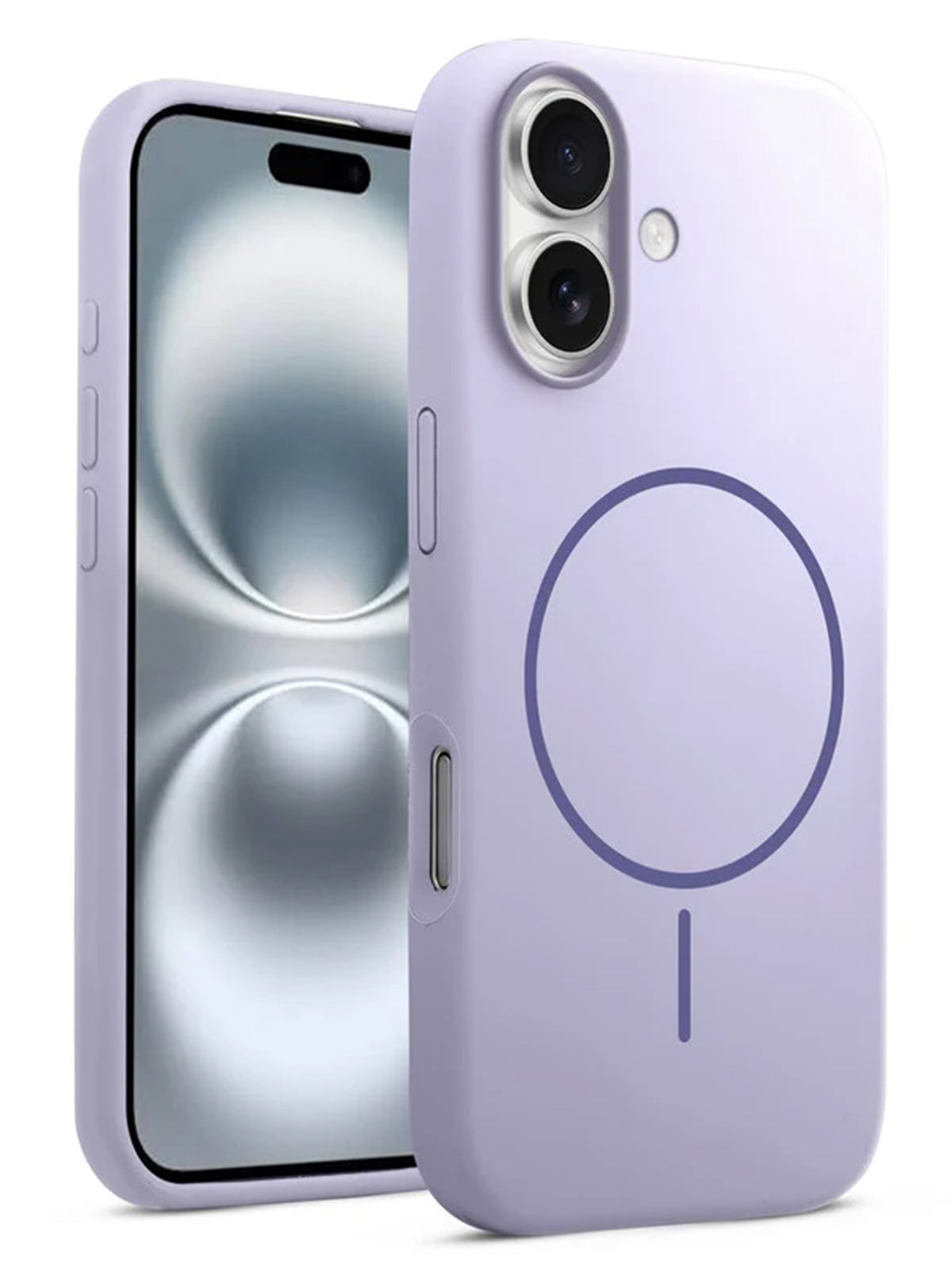 iPhone 17 | Silicone Case With IC Pop-Up | Lavender