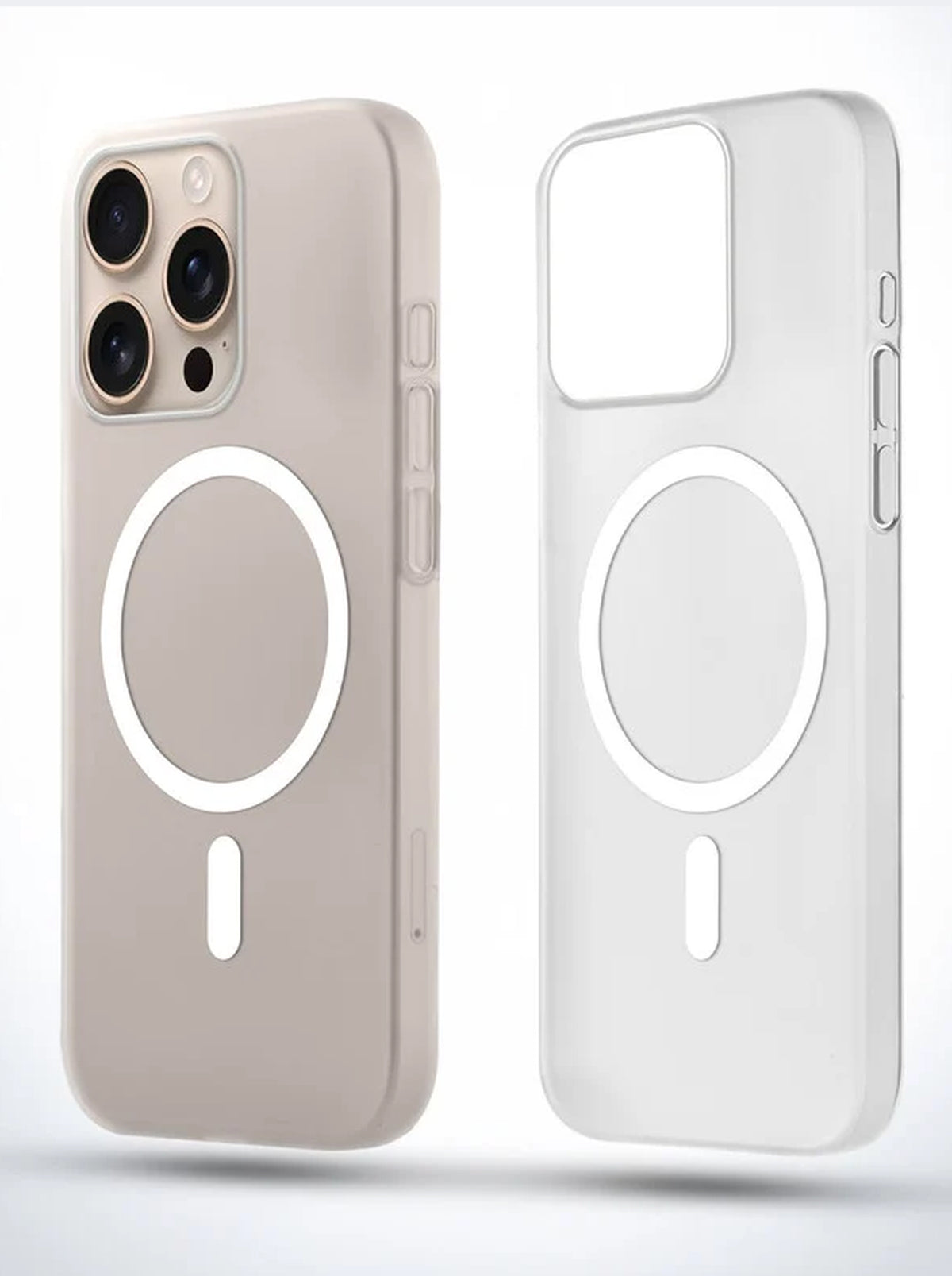 iPhone 16 Pro Max Case | Slim Matte | Magnetic Wireless Charging | IC Support | White