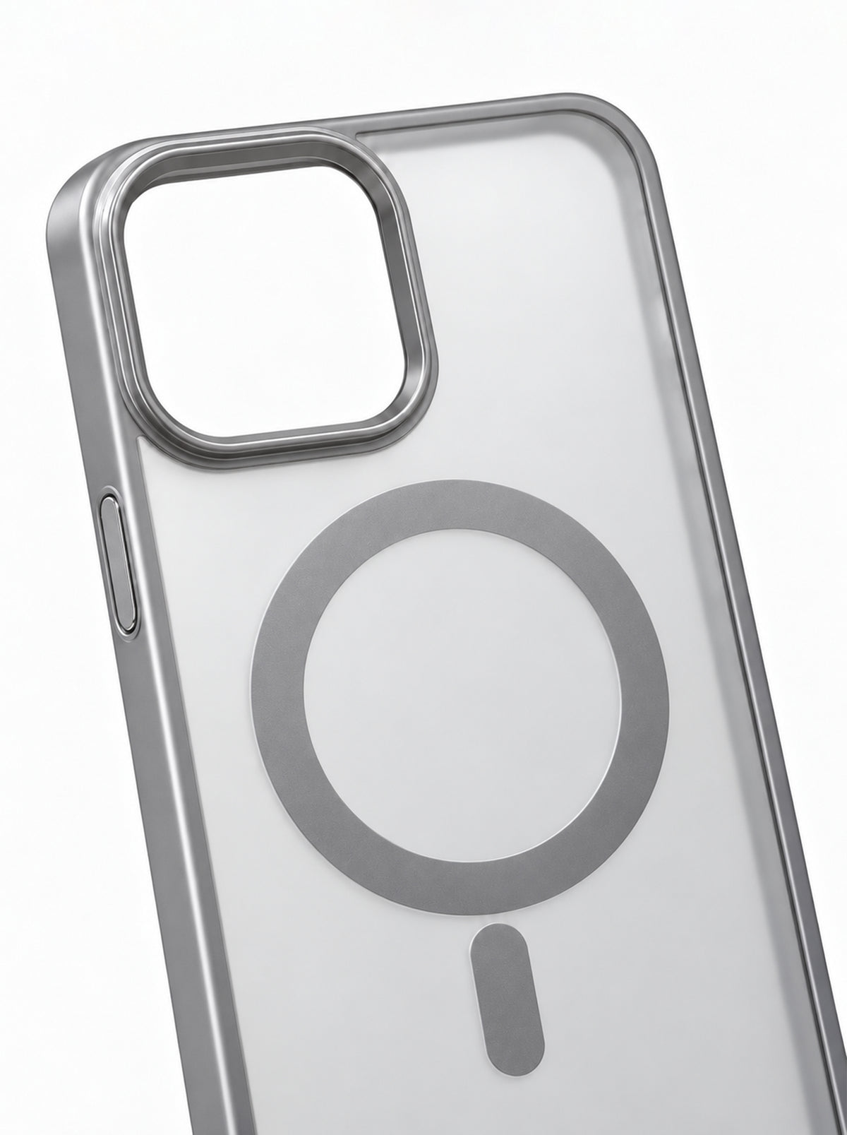 iPhone 15 | Metallic phone case with MagSafe | Gray