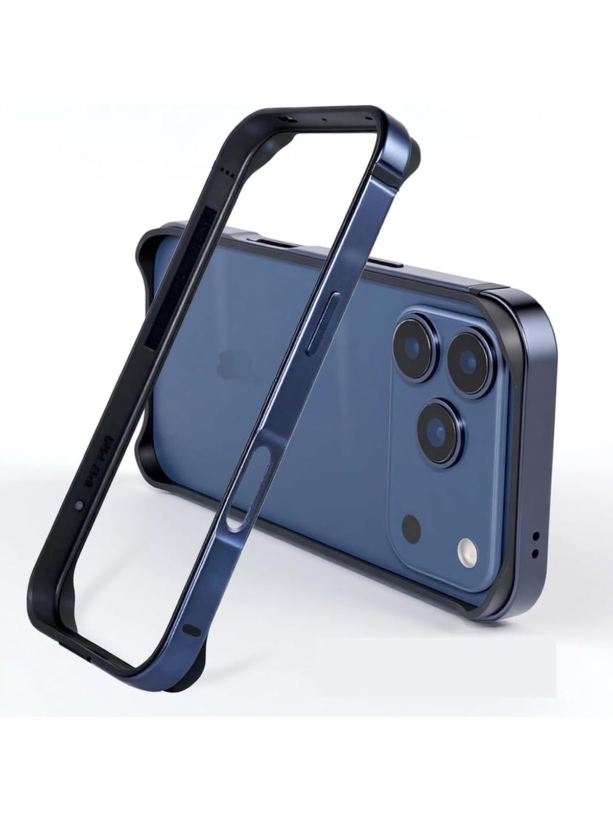 iPhone 17 Pro Max | Side Metal Bumper Case | Blue