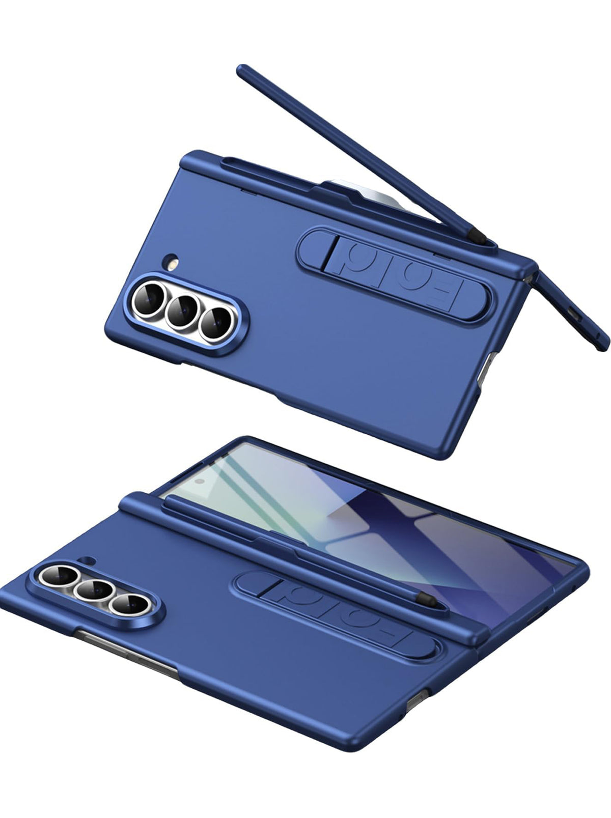 Samsung Galaxy Z Fold 7 | Full Body Protection | Screen Protector | Hinge Protection | Kickstand | Stylus | Blue
