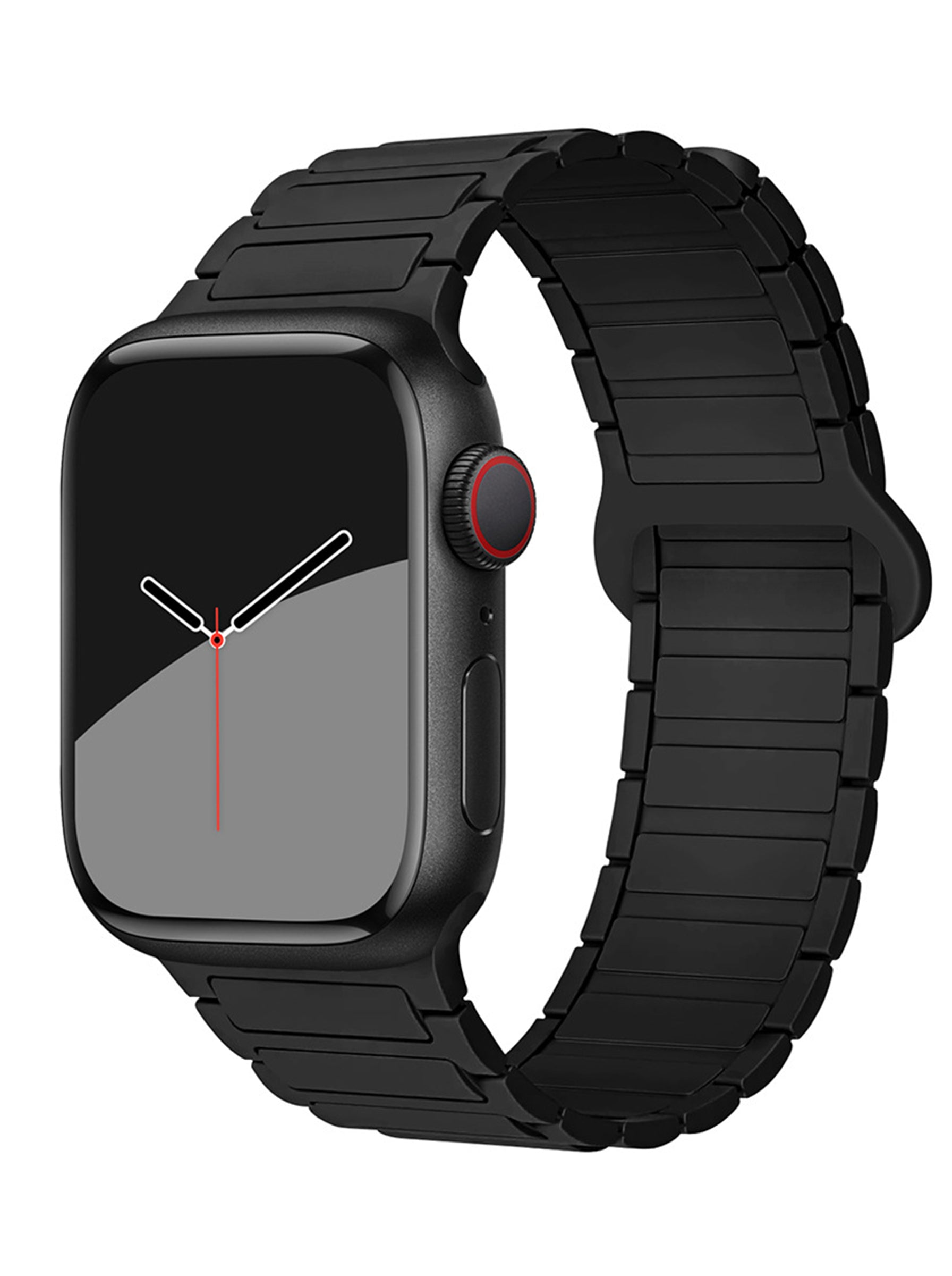 Magnetic Silicone Sport Strap For Apple Watch | 49mm / 46mm / 45mm / 44mm / 42mm | Black
