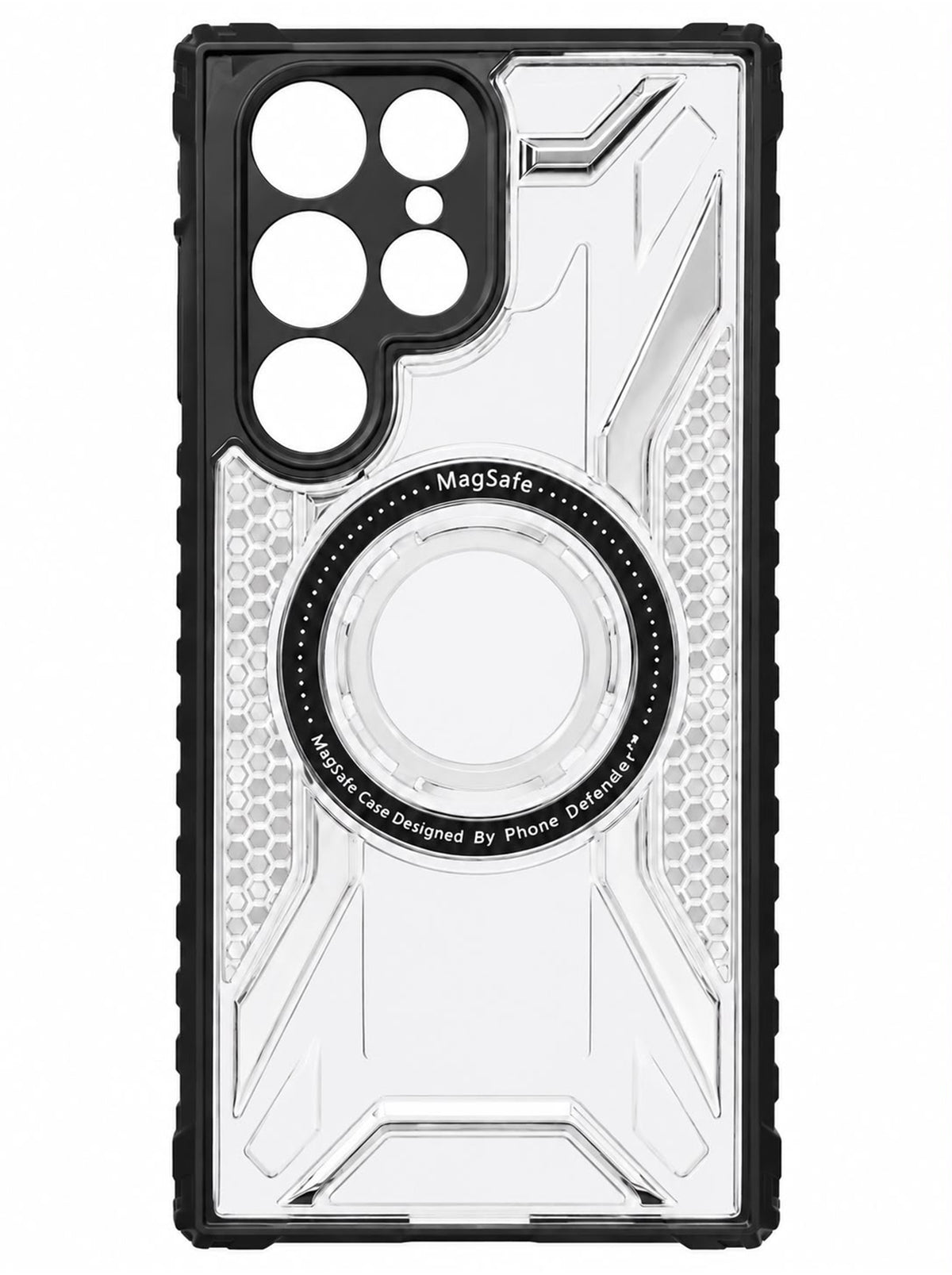 Samsung S22 Ultra | Fluted Texture Matte Case with Side Protection Grip | Black