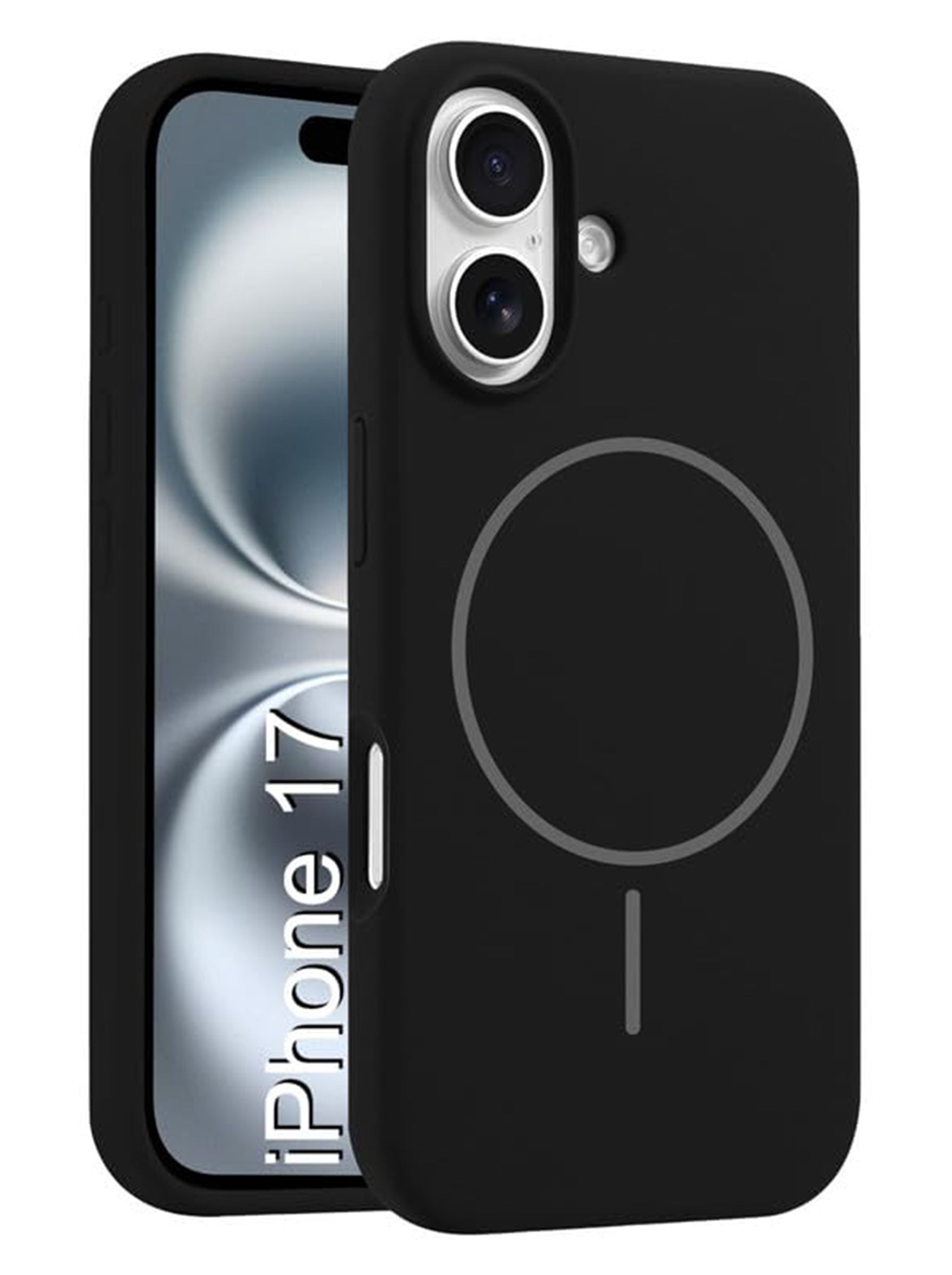 iPhone 17 | Silicone Case With IC Pop-Up | Black