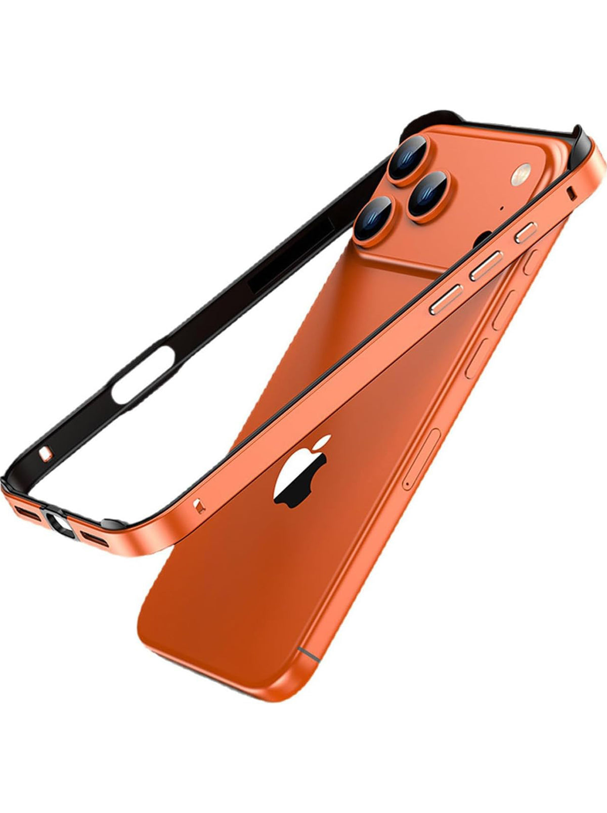 iPhone 17 Pro Max | Side Metal Bumper Case | Orange