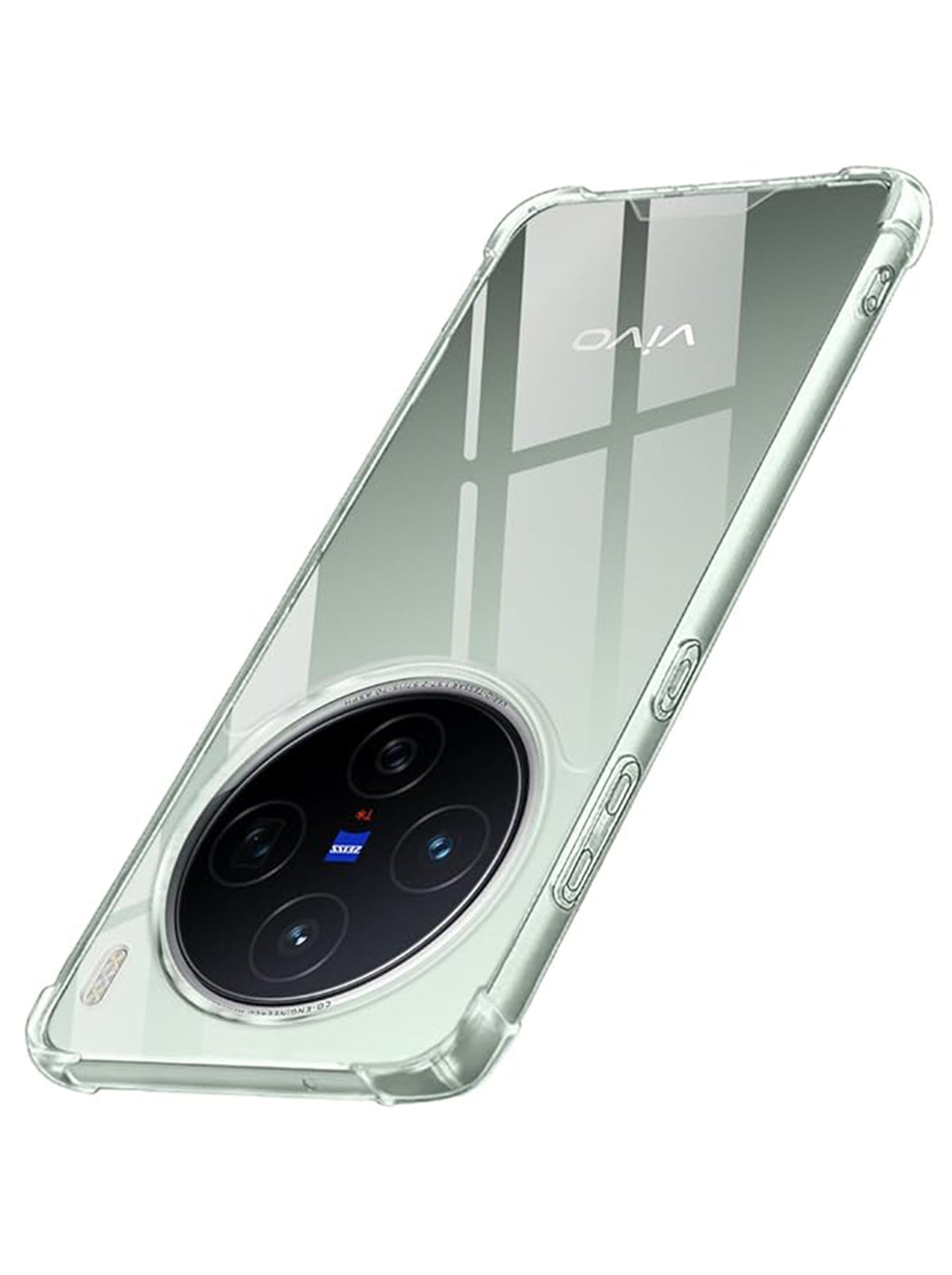 Vivo X200 | PC + TPU | Clear Transparent | 360 Edges Protection | Phone Bumper Case (Transparent)