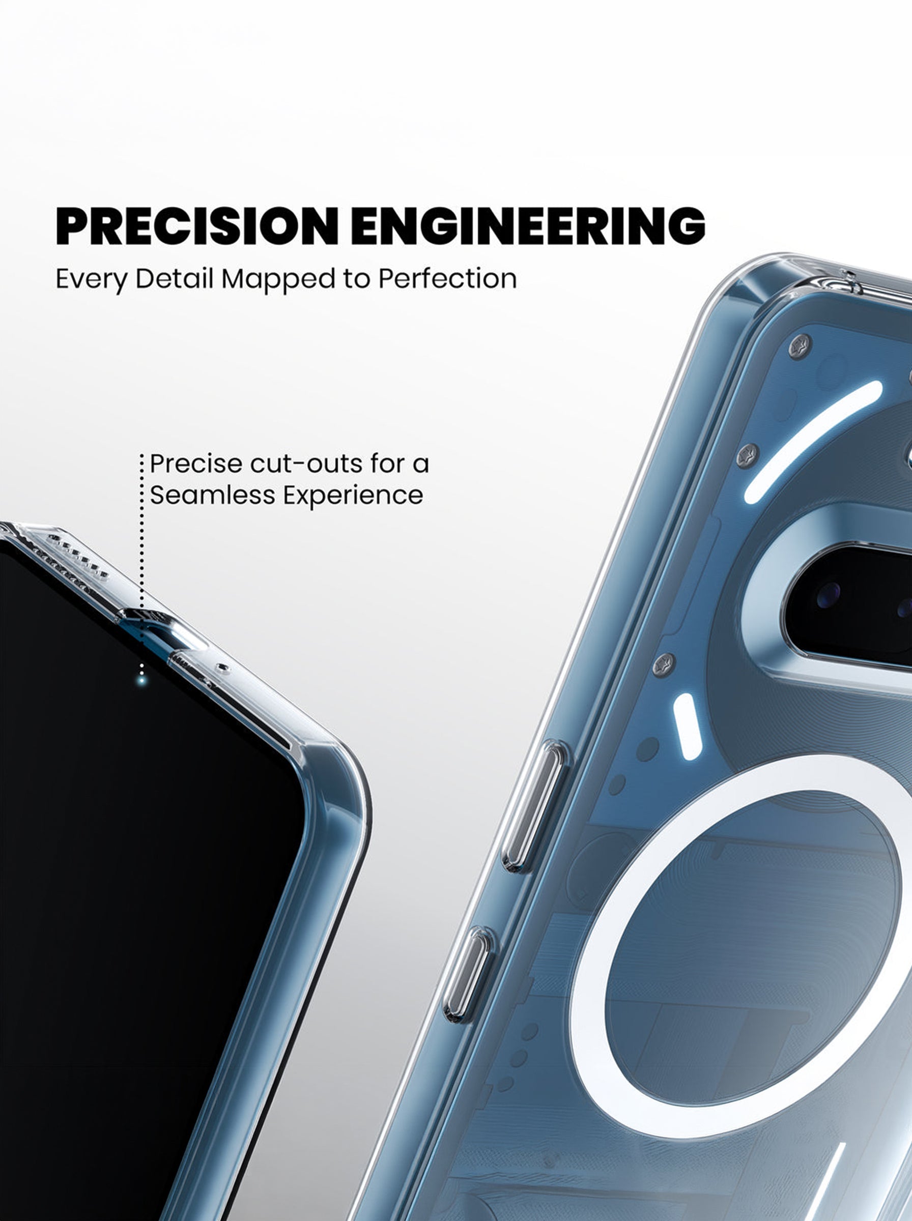 Nothing Phone 3A | Clear Hard PC Case | Anti-Yellow | MagSafe Compatible