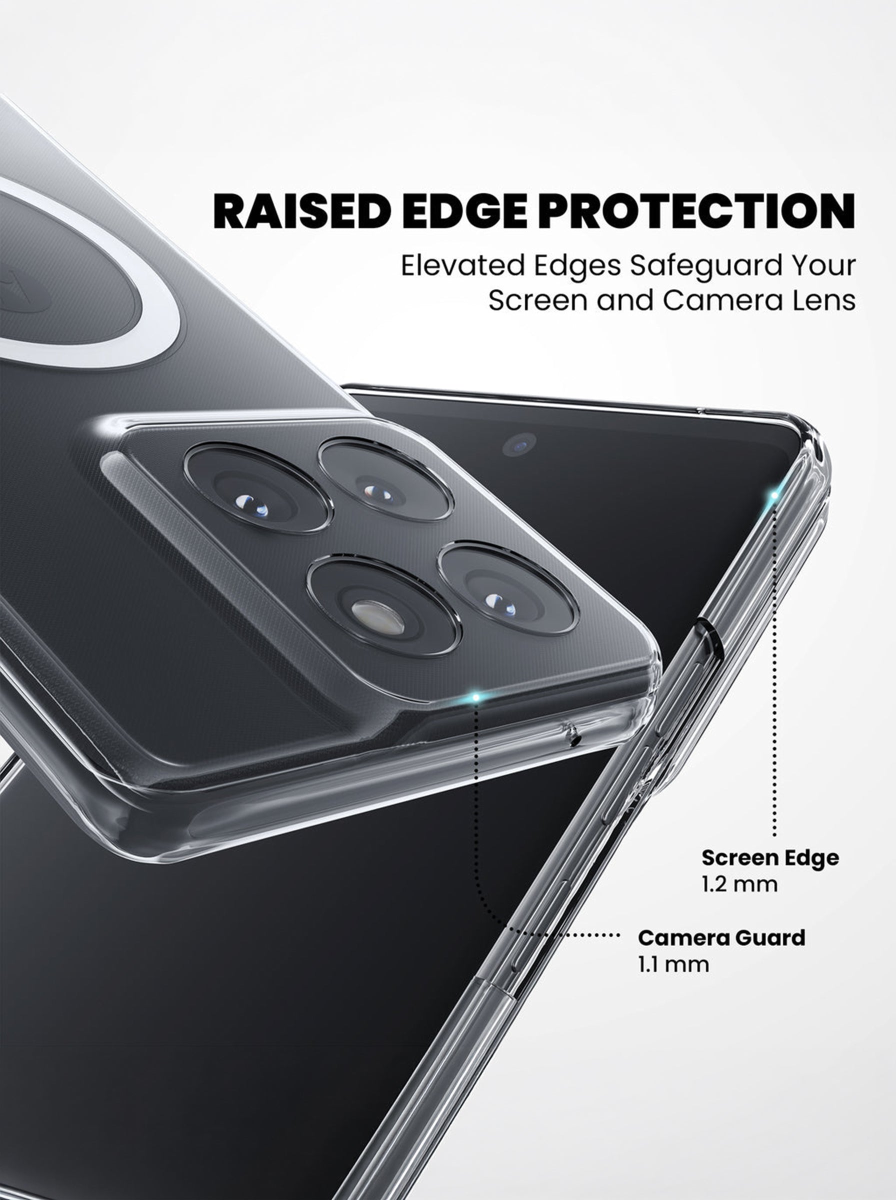 Moto Edge 70 Fusion | Clear Hard PC Case | Anti-Yellow | MagSafe Compatible