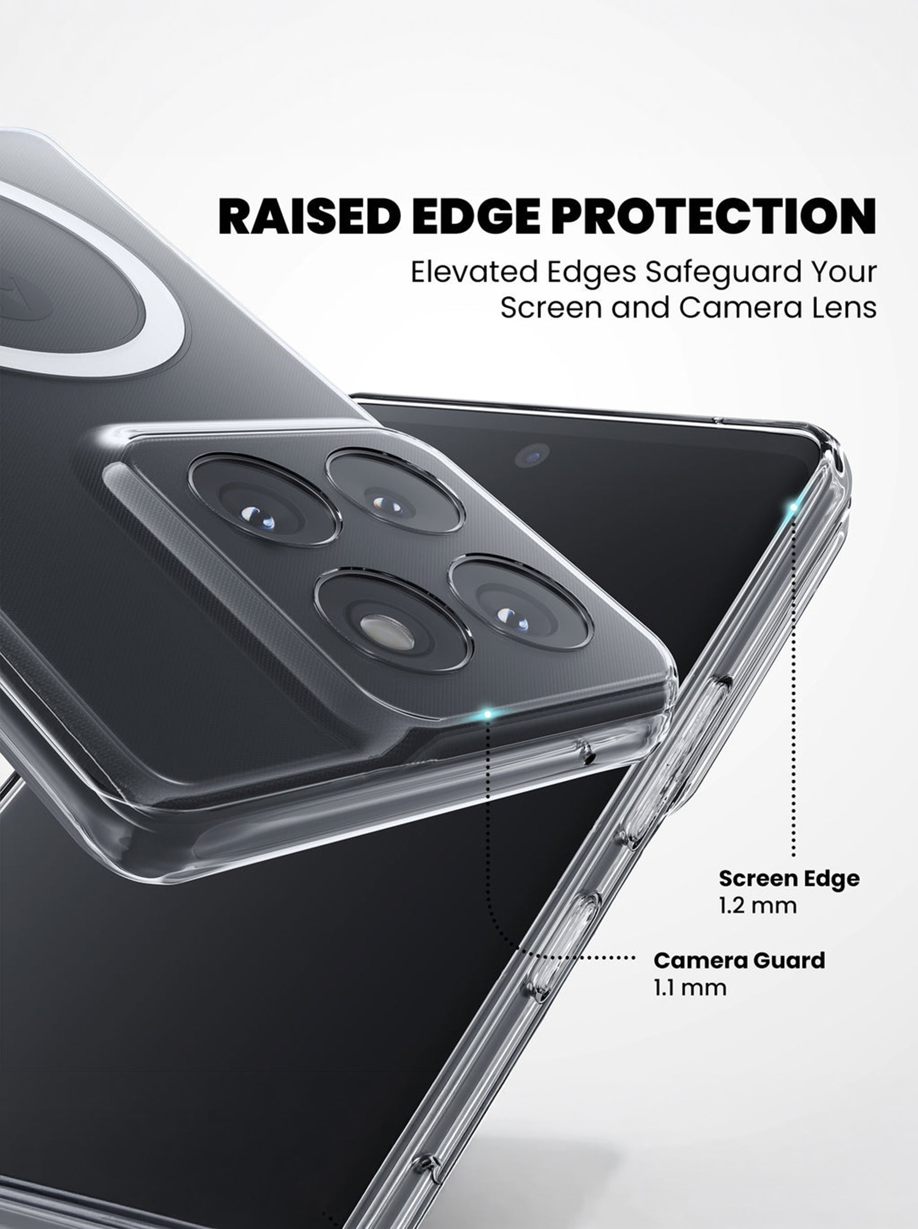 Moto Edge 70 Pro | Clear Hard PC Case | Anti-Yellow | MagSafe Compatible
