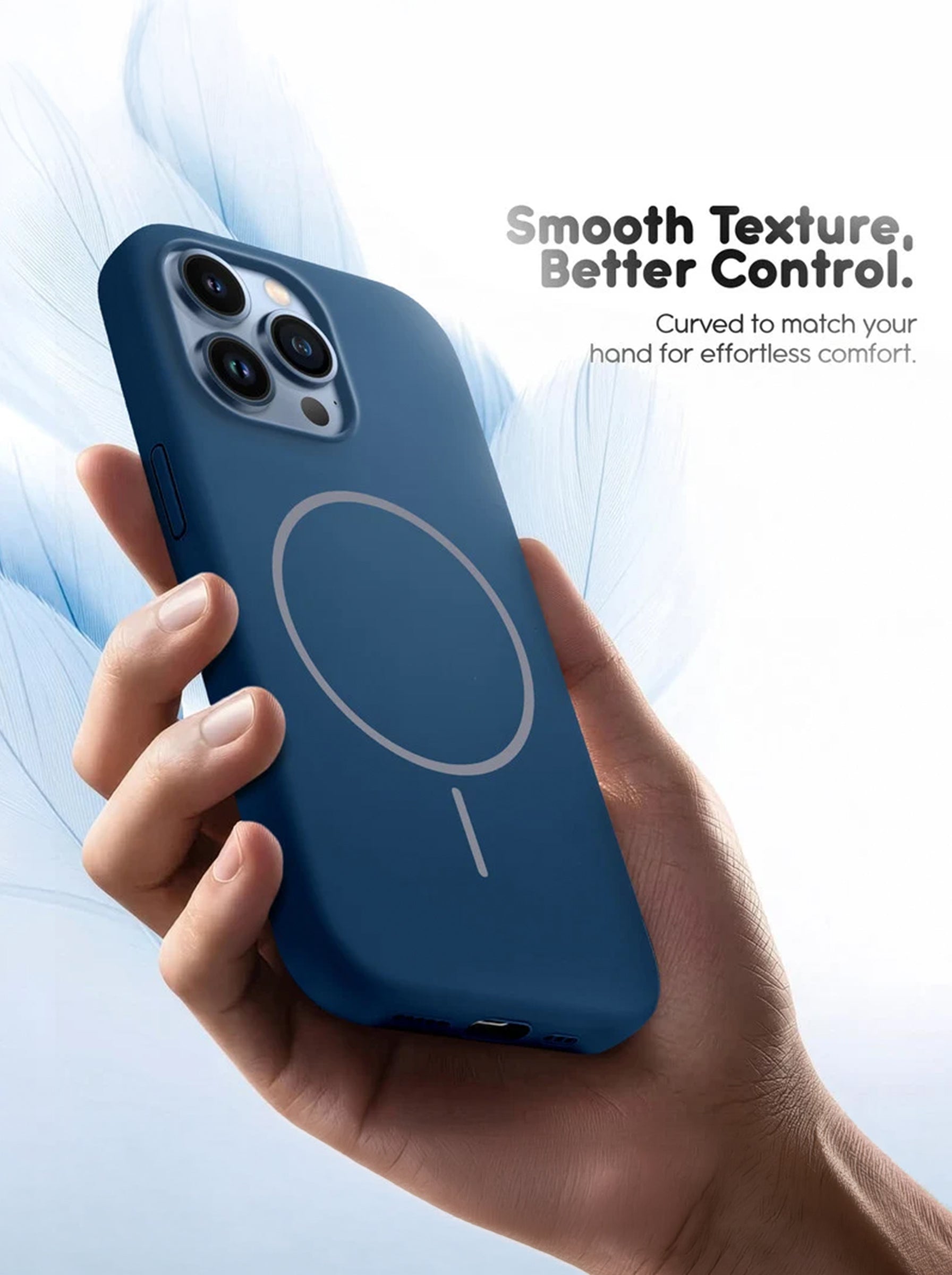 iPhone 16 Pro | Silicone Case With IC Pop-Up | Blue