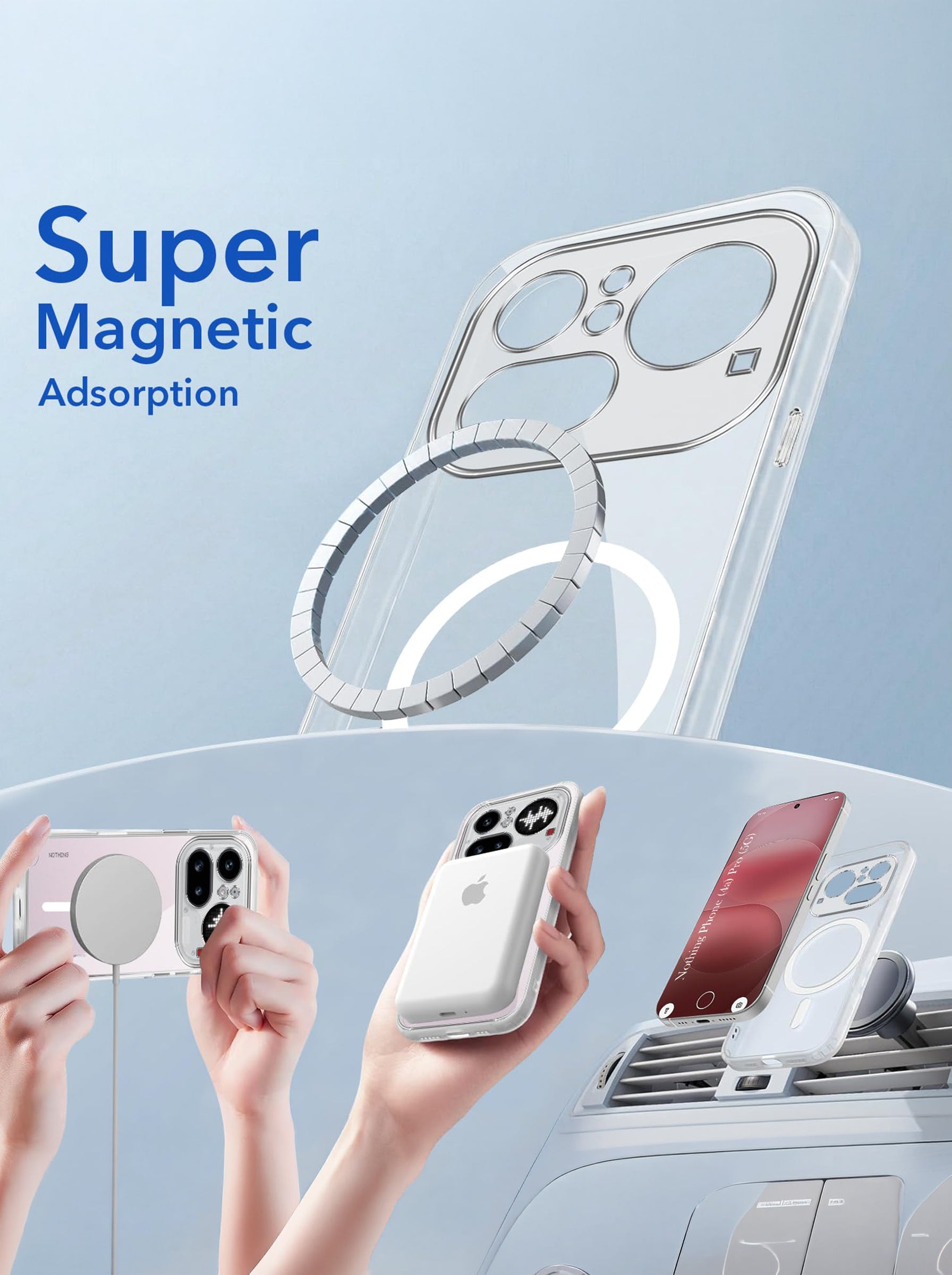 Nothing 4A Pro | Anti-Yellow Clear Hard PC Case | MagSafe Compatible