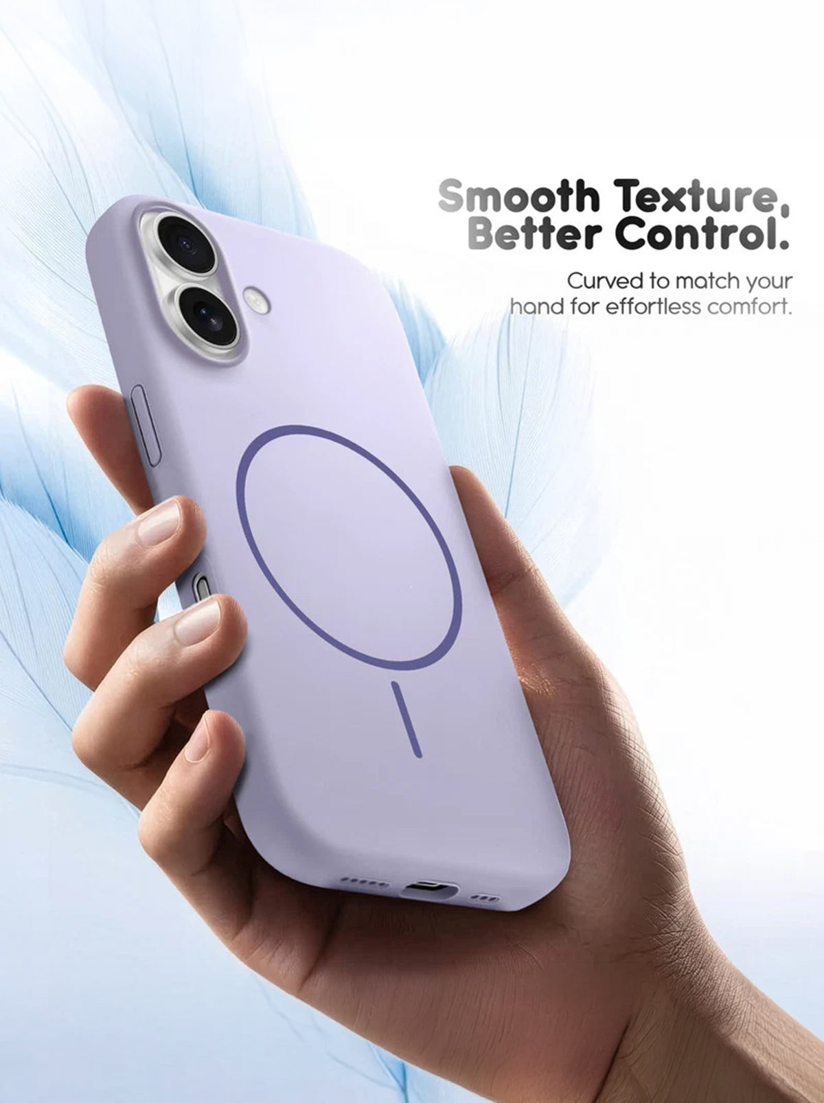 iPhone 17 | Silicone Case With IC Pop-Up | Lavender