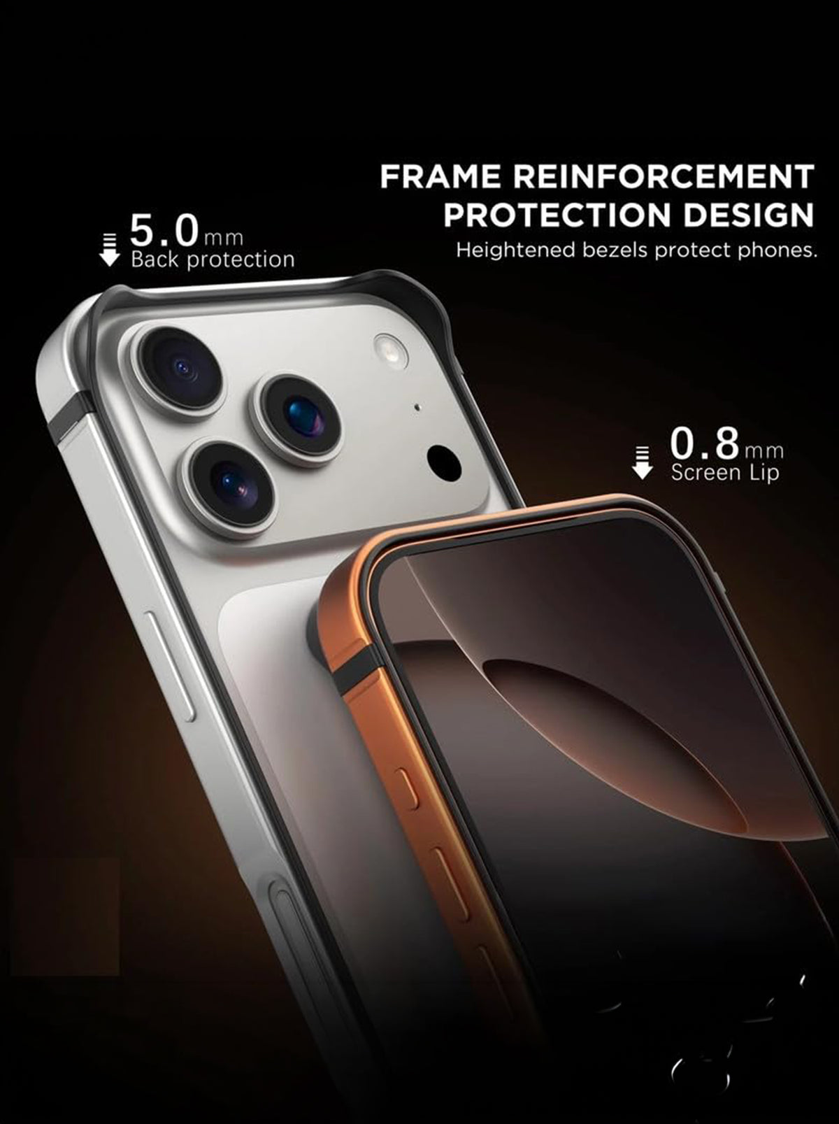 iPhone 17 Pro Max | Side Metal Bumper Case | Blue