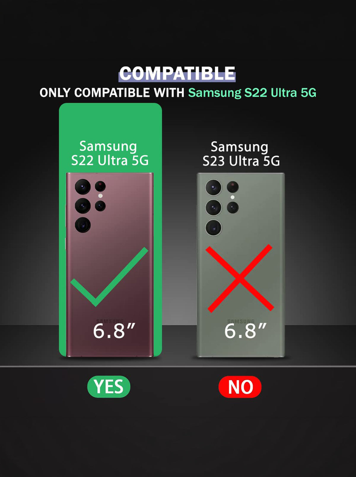 Samsung Galaxy S22 Ultra | Shockproof Clear Back Cover Case | 360 Degree Protection | Hard Transparent Back Cover | TPU+PC