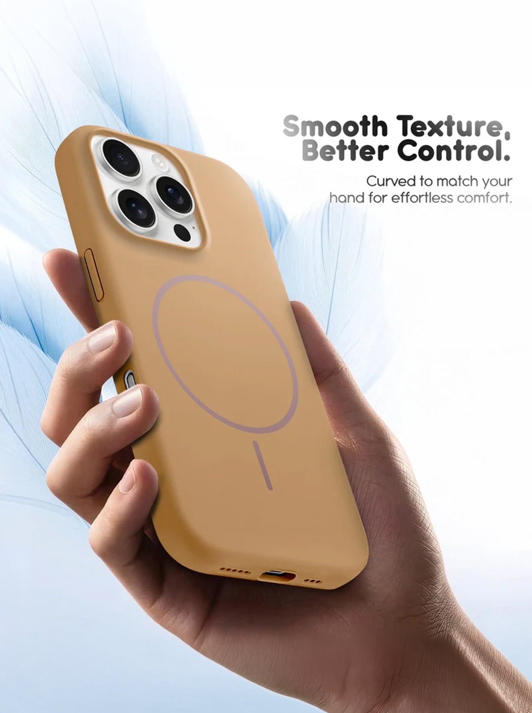 iPhone 16 Pro | Silicone Case With IC Pop-Up | Desert Gold