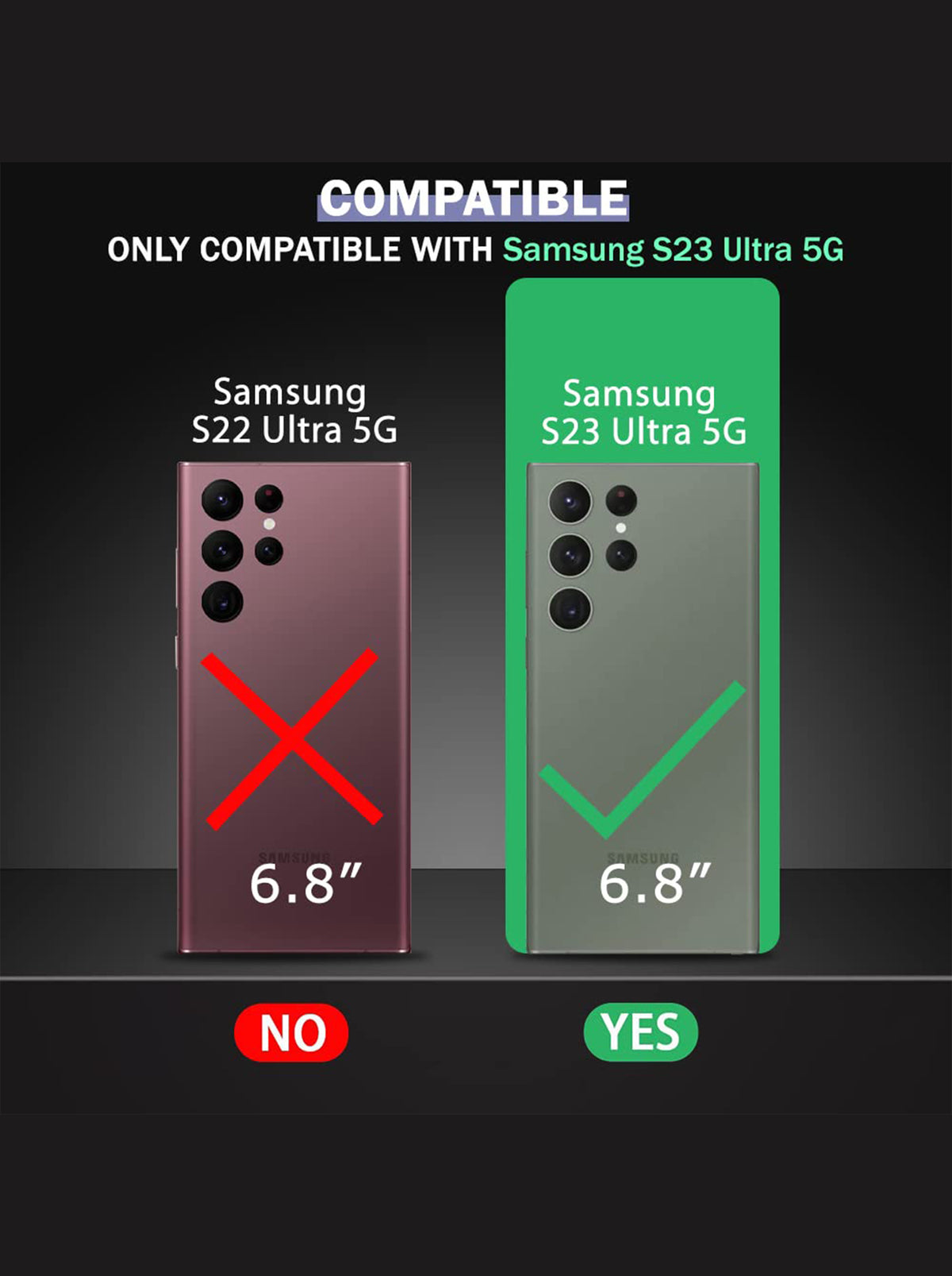 Samsung S23 Ultra | PC + TPU | Clear Transparent | 360 Edges Protection | Phone Bumper Case (Transparent)