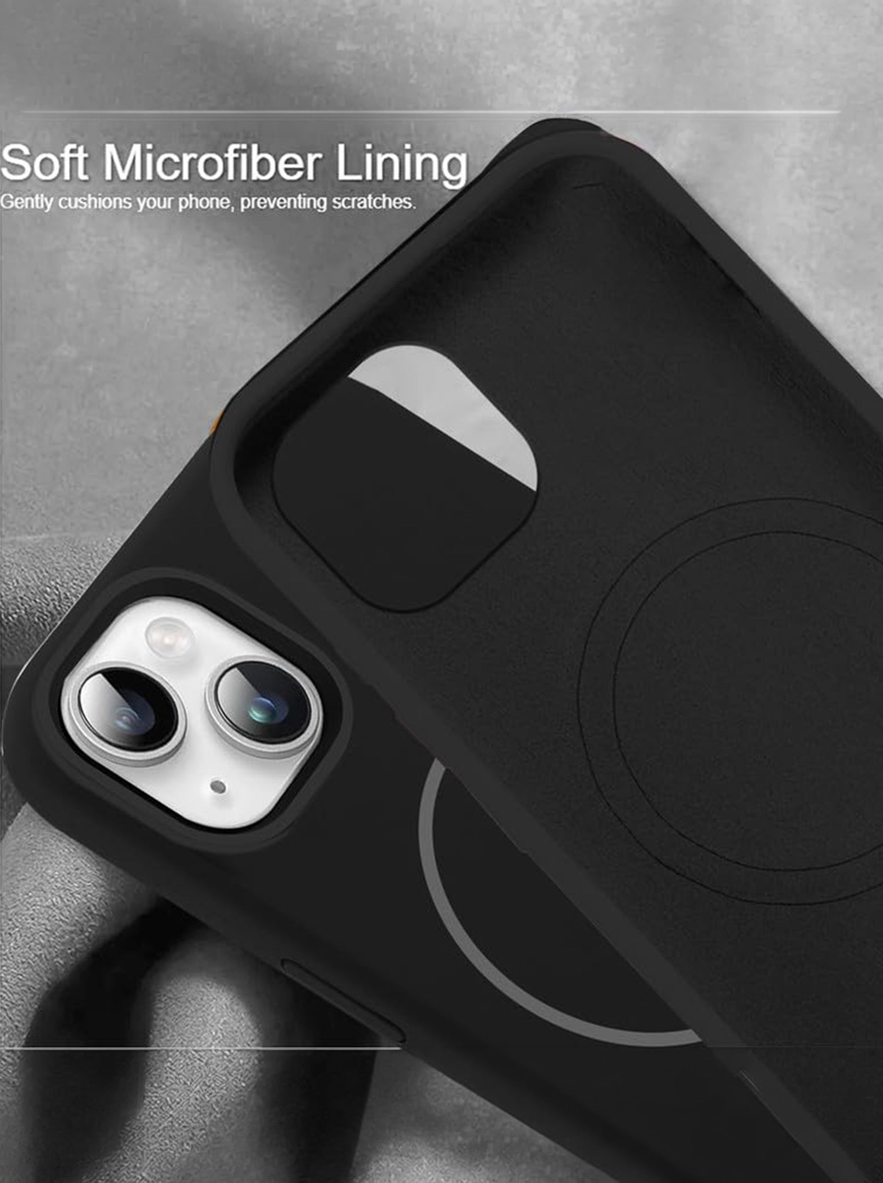 iPhone 15 | Silicone Case With IC Pop-Up | Black