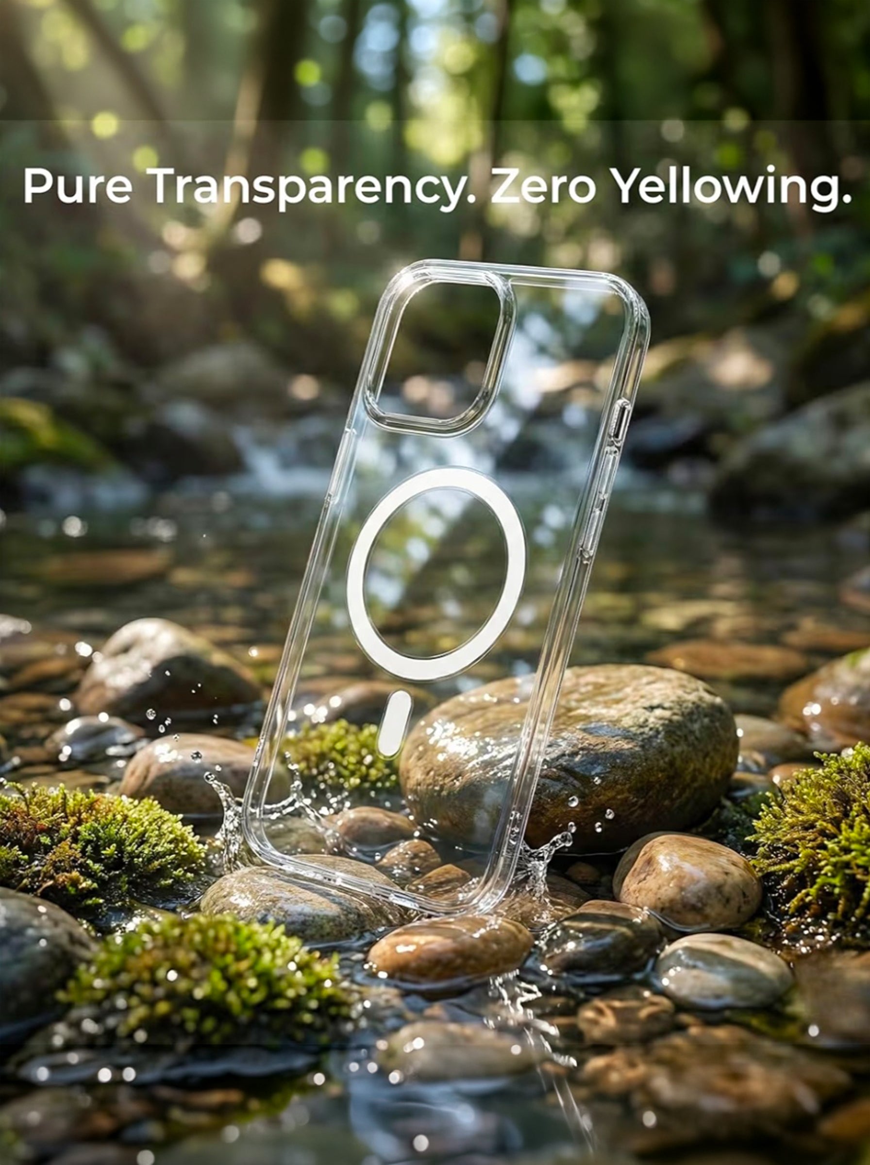 iPhone 12 Clear Hard PC Case | Anti-Yellow | MagSafe Compatible