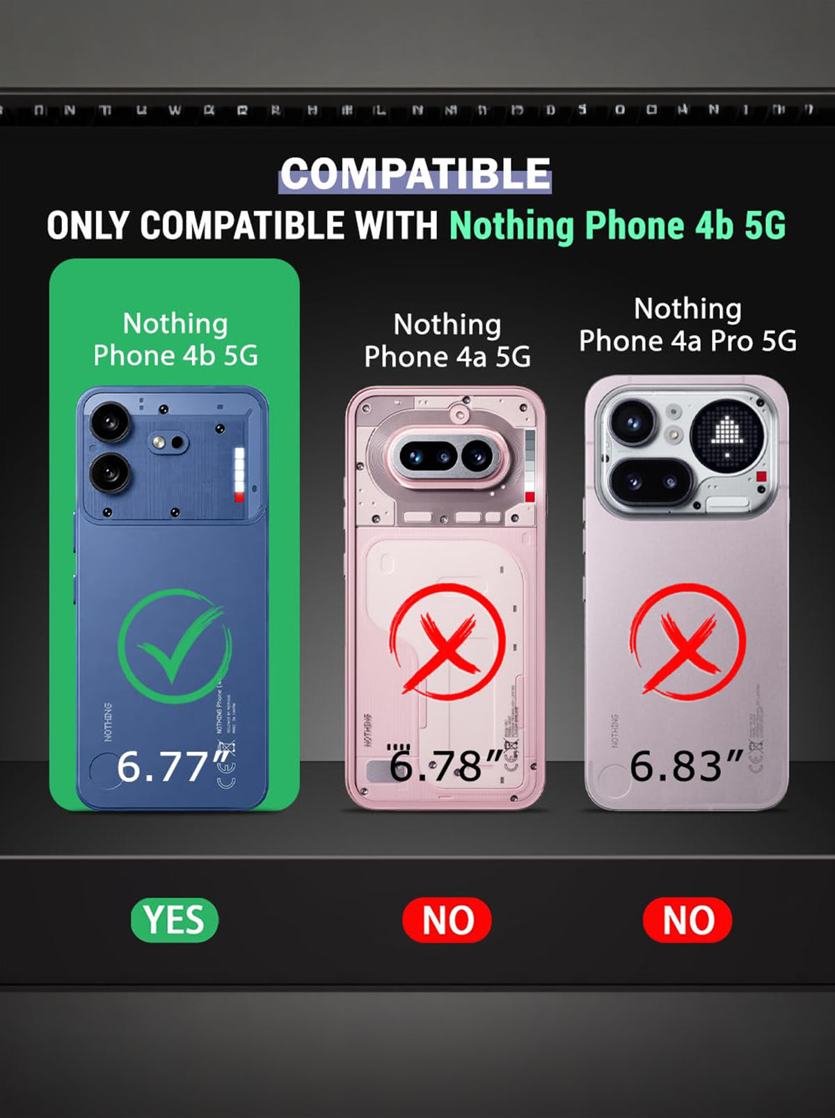 Nothing 4B | PC + TPU | Clear Transparent | 360 Edges Protection | Phone Bumper Case (Transparent)