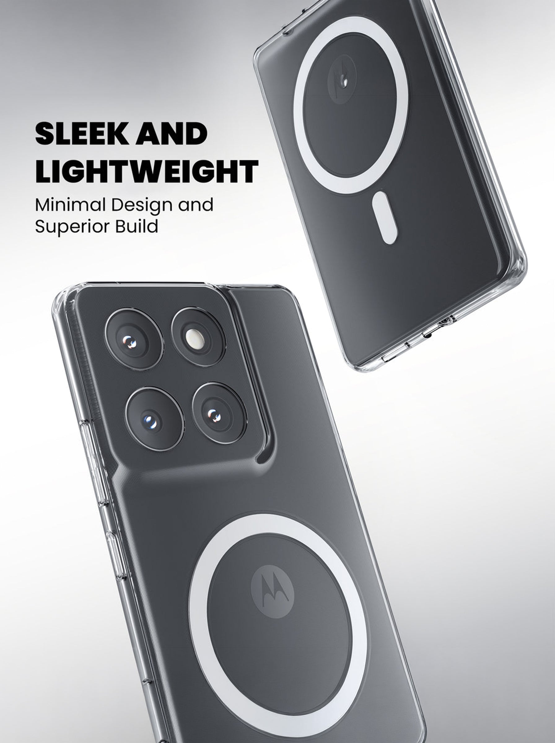 Moto G67 | Clear Hard PC Case | Anti-Yellow | MagSafe Compatible