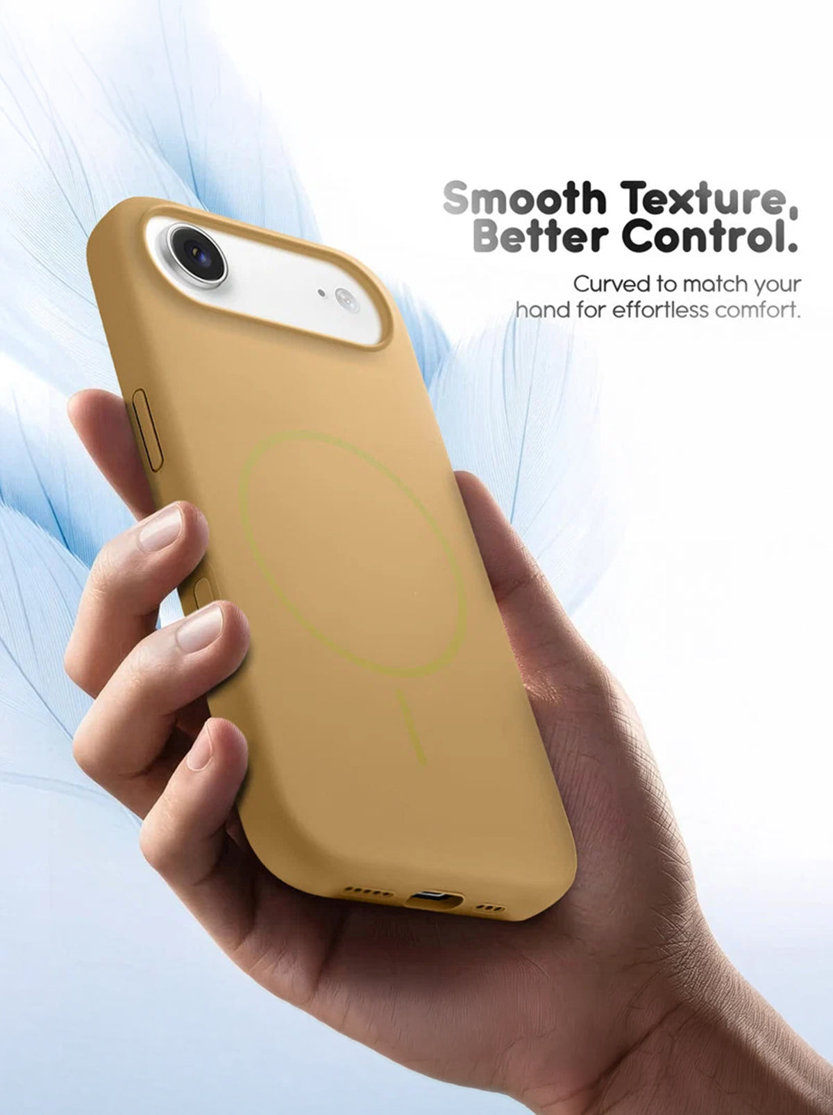 iPhone 17 Air | Silicone Case With IC Pop-Up | Gold