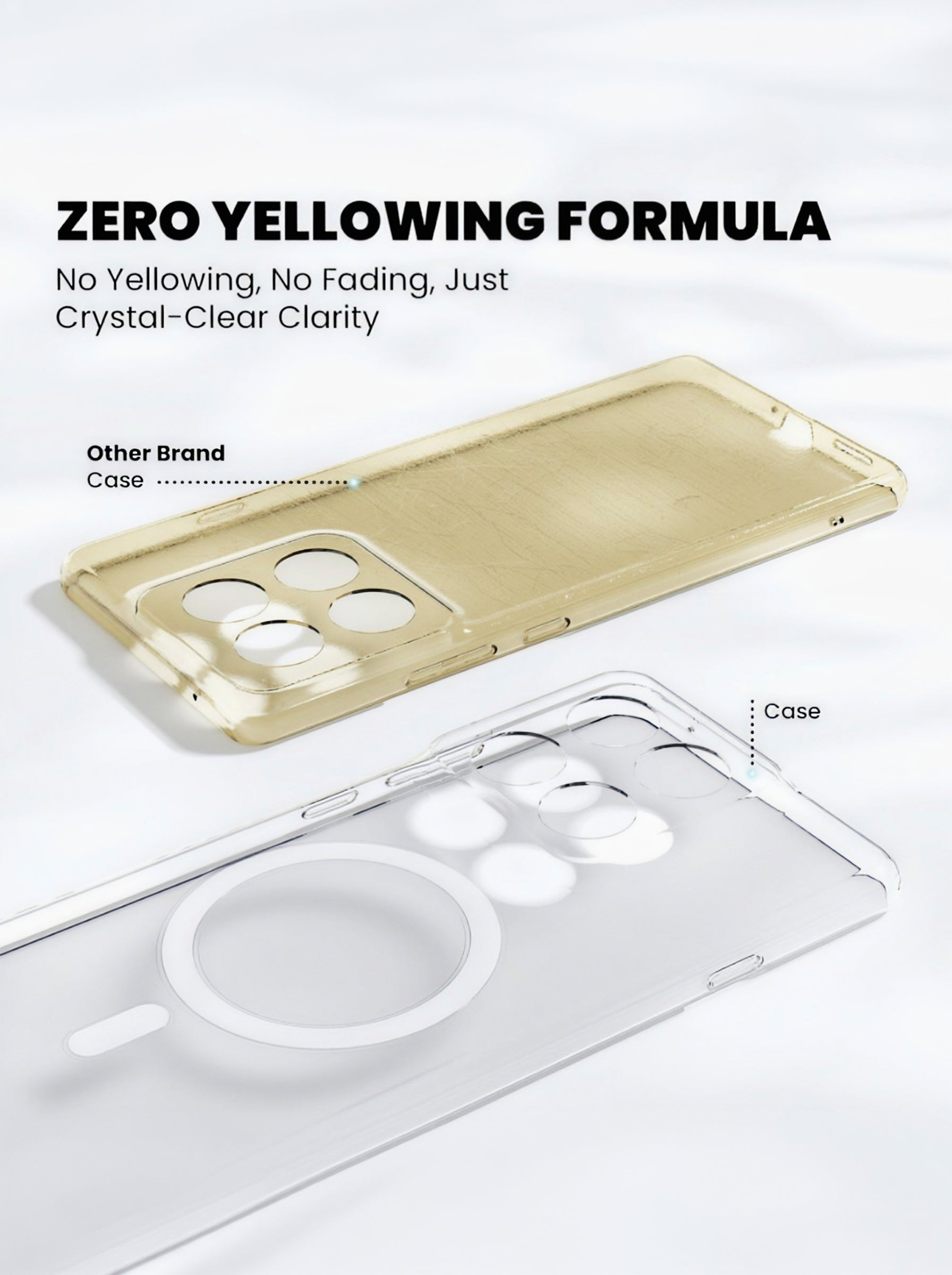 Moto Edge 70 Pro | Clear Hard PC Case | Anti-Yellow | MagSafe Compatible