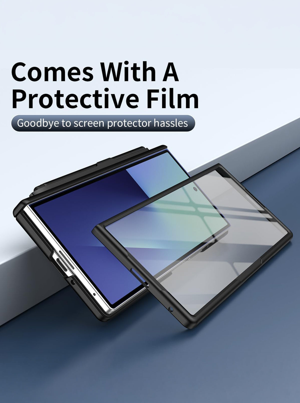 Samsung Galaxy Z Fold 7 | Full Body Protection | Screen Protector | Hinge Protection | Kickstand | Stylus | Black