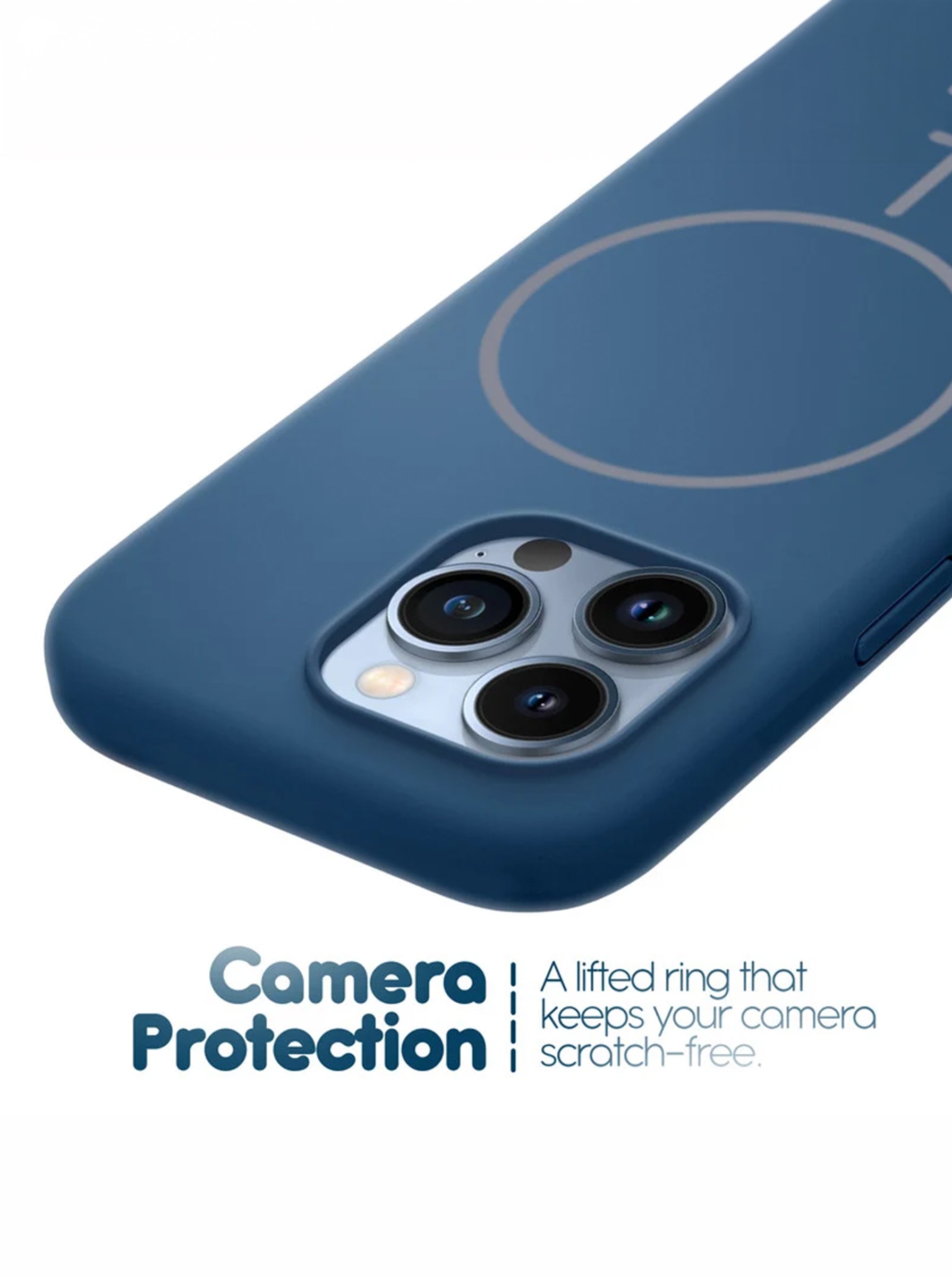 iPhone 16 Pro | Silicone Case With IC Pop-Up | Blue
