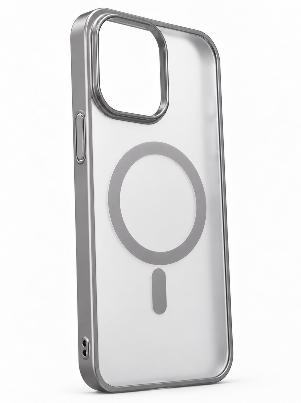 iPhone 15 | Metallic phone case with MagSafe | Gray