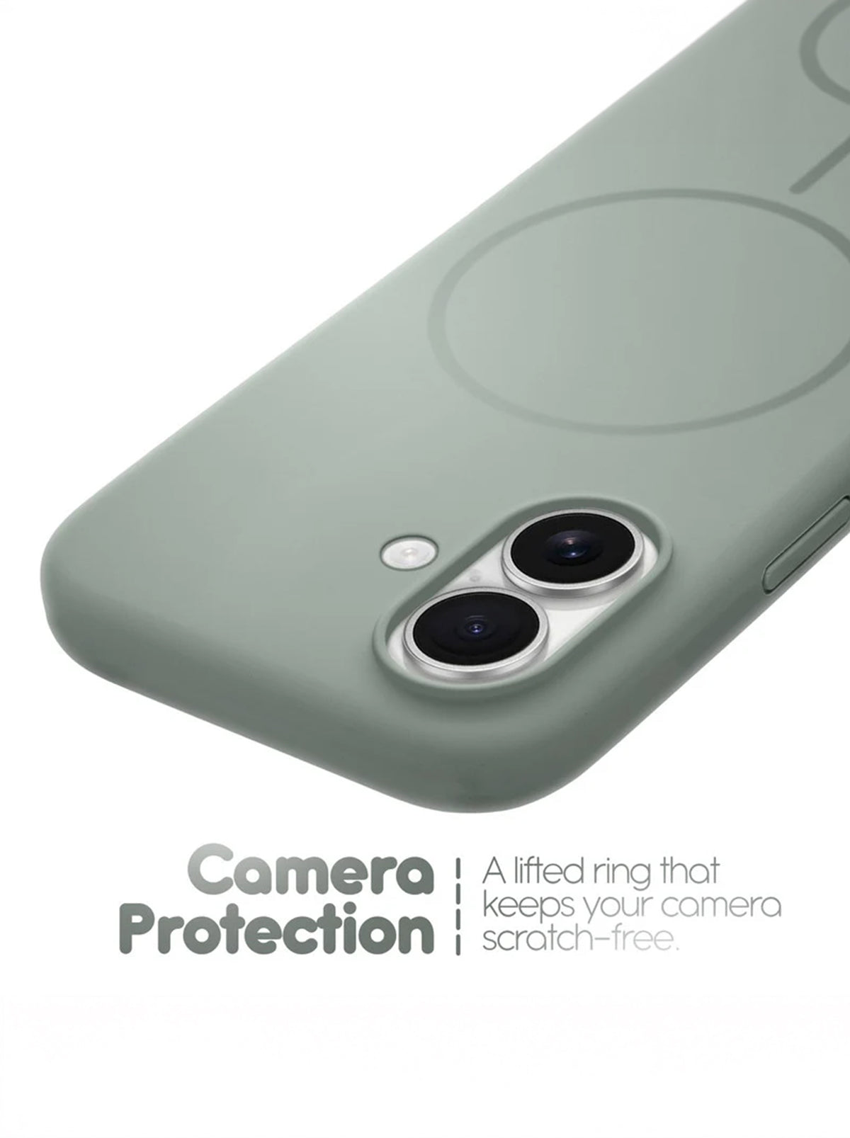 iPhone 17 | Silicone Case With IC Pop-Up | Gray